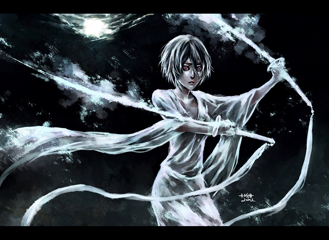 Bleach Kuchiki Rukia NanFe Artwork 1300x950