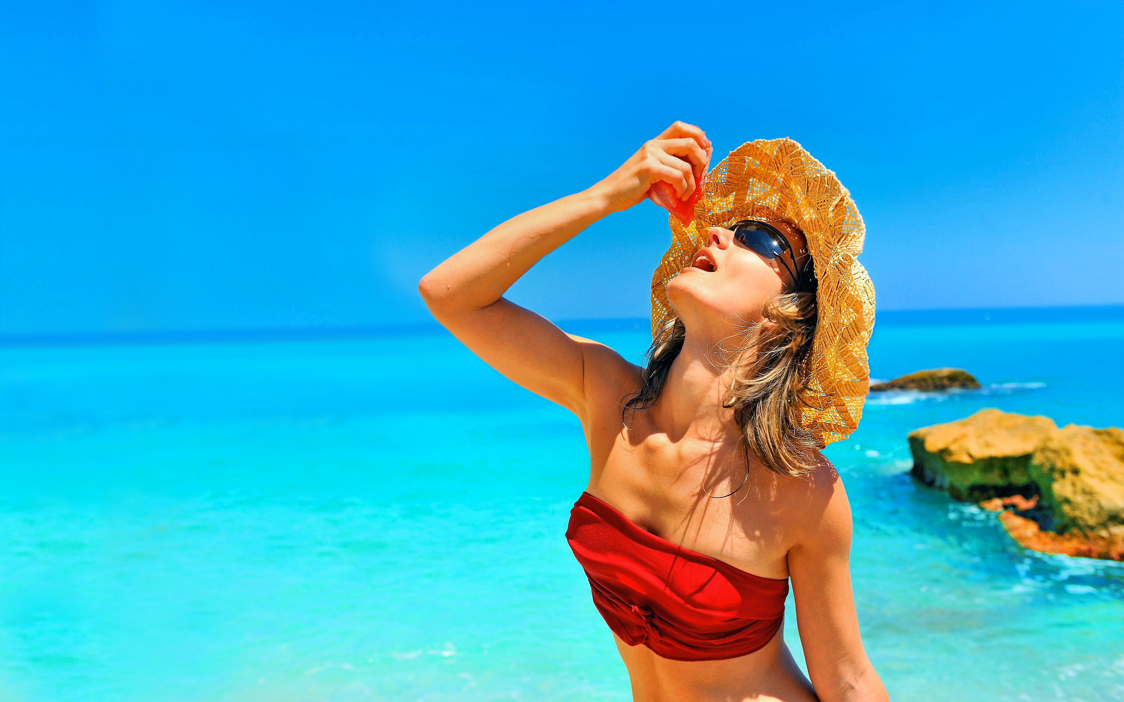 Sunny Sunglasses Horizon Bikini Summer Hat Turquoise 3626x2266