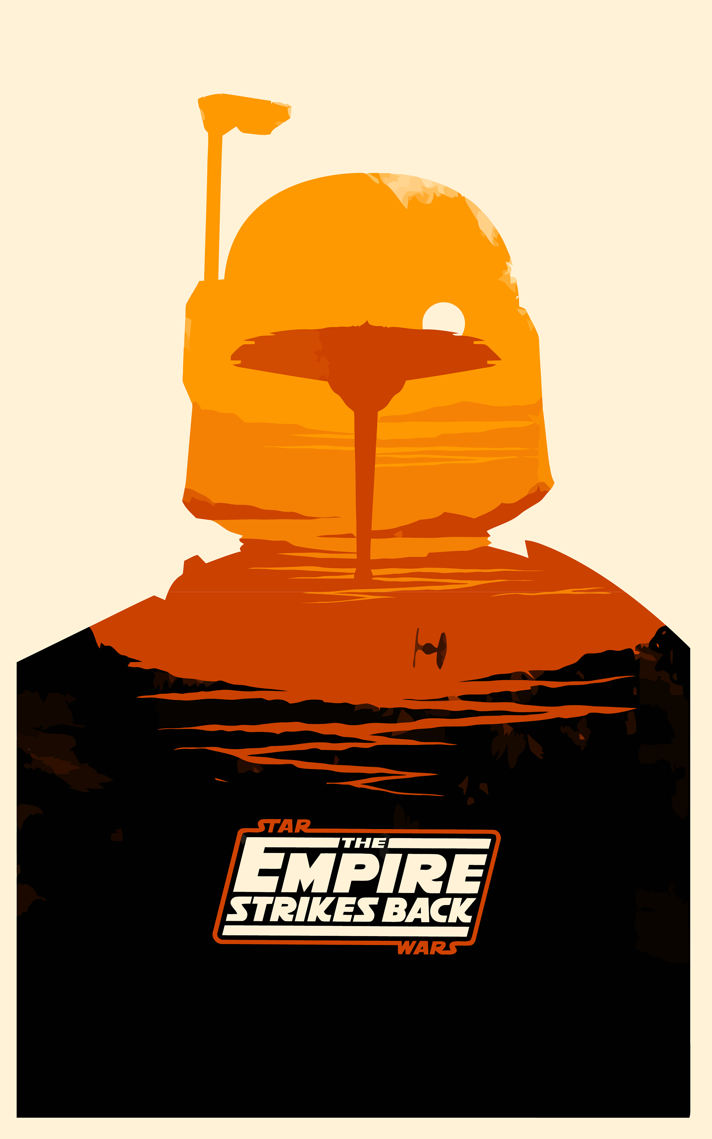 Star Wars Minimalism Boba Fett The Empire Strikes Back Movies Artwork 2400x3840