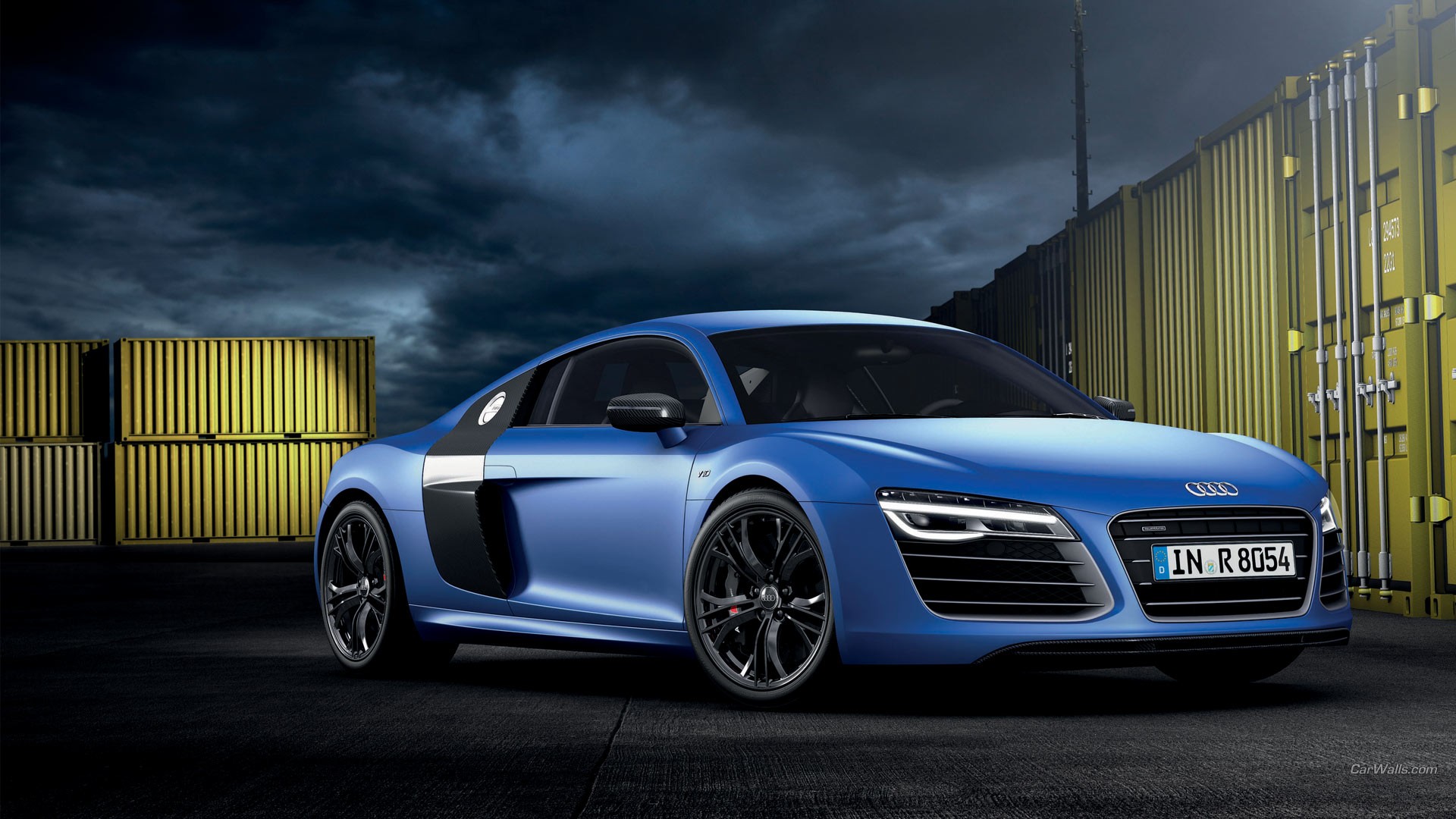 Audi R8 Car Audi R8 V10 Plus Front Angle View Supercars Audi R8 Type 42 1920x1080