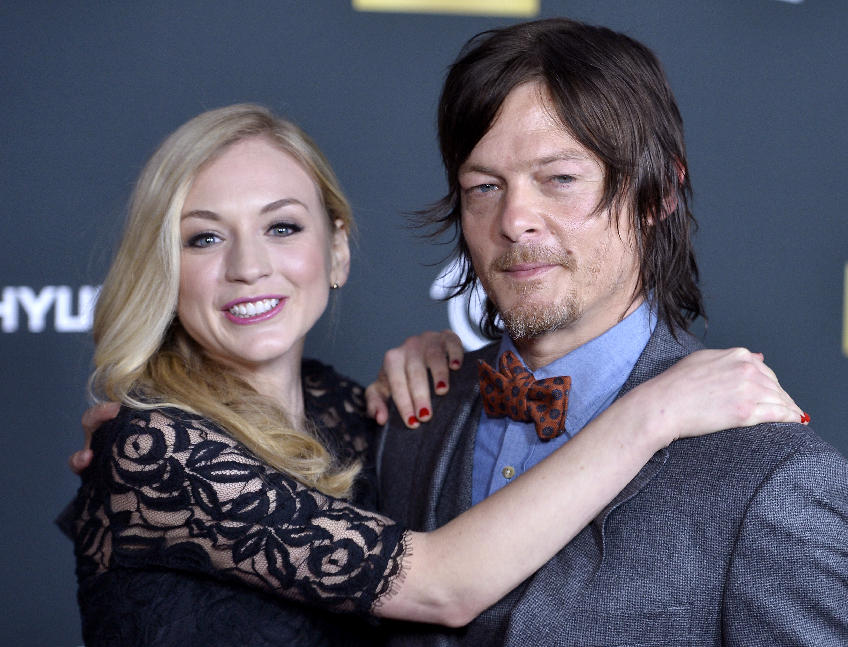 Actor Emily Kinney Norman Reedus 3280x2504