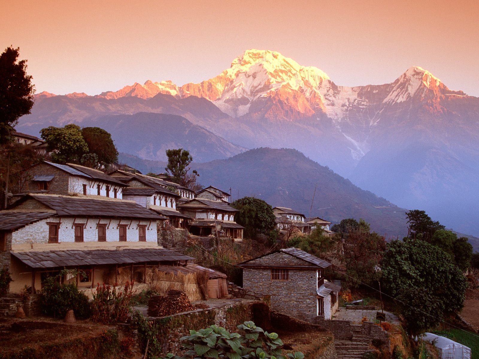 Nepal Himalayas Ghandruk Mountains 1600x1200