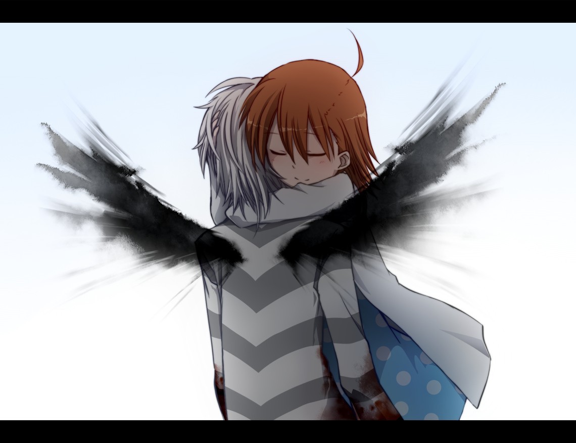 Accelerator To Aru Majutsu No Index Last Order Anime Girls Hugging Wings 1140x876