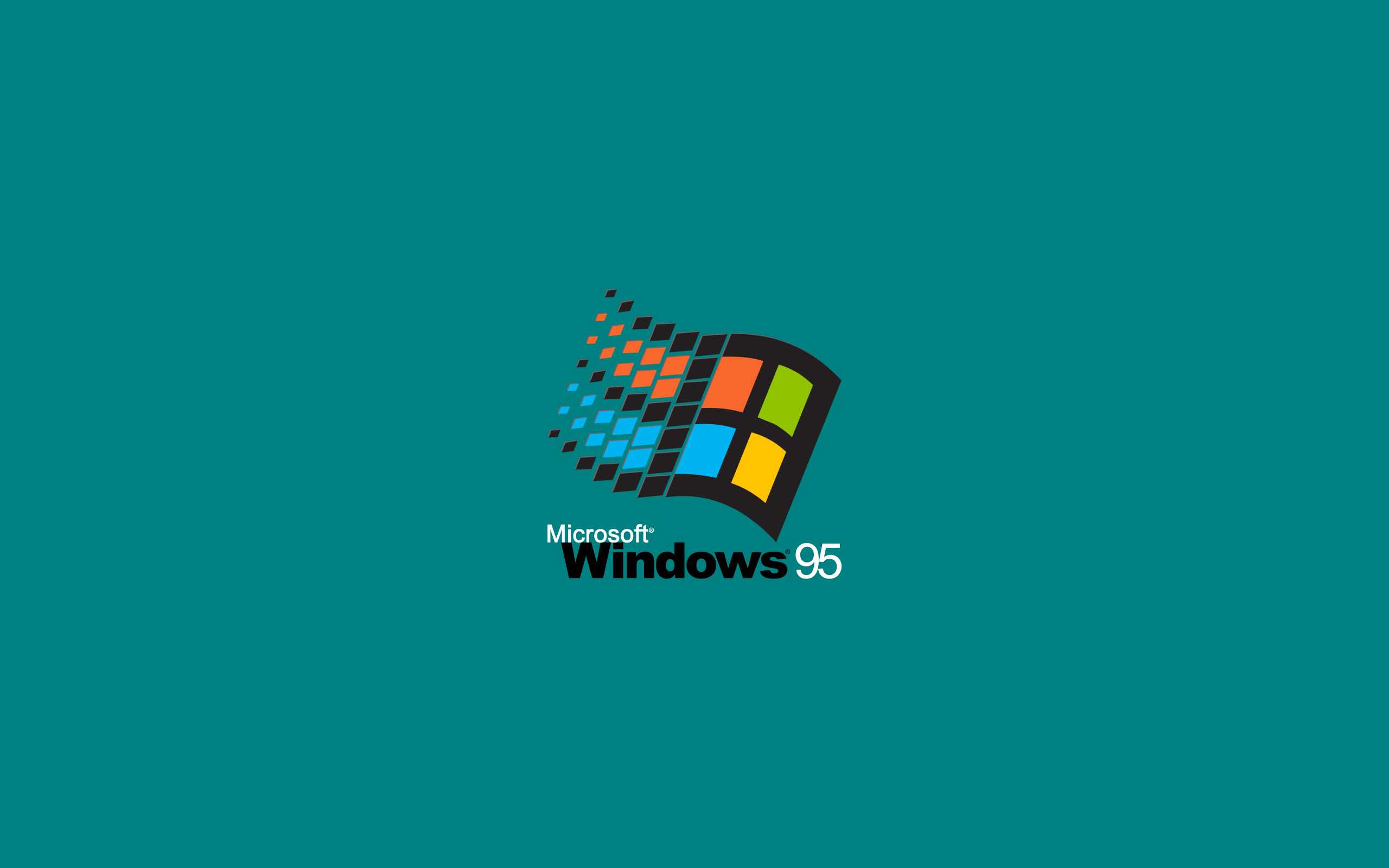 Hãy xem hình ảnh nền Desktop xanh của Windows 95, với sự kết hợp của màu sắc và hình vẽ sẽ mang lại cho bạn cảm giác như đang lạc vào một thế giới tiên tưởng đầy màu sắc và vui nhộn.