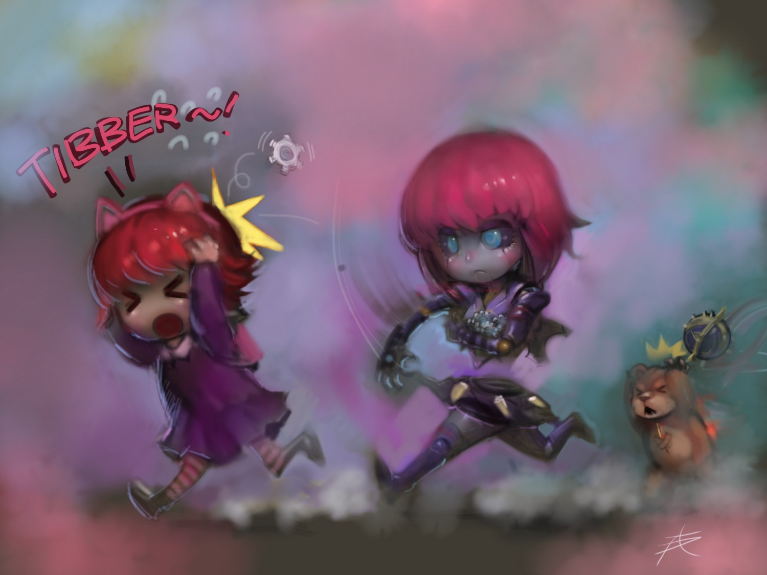 League Of Legends Annie League Of Legends Orianna Tibbers Video Games 1500x1125