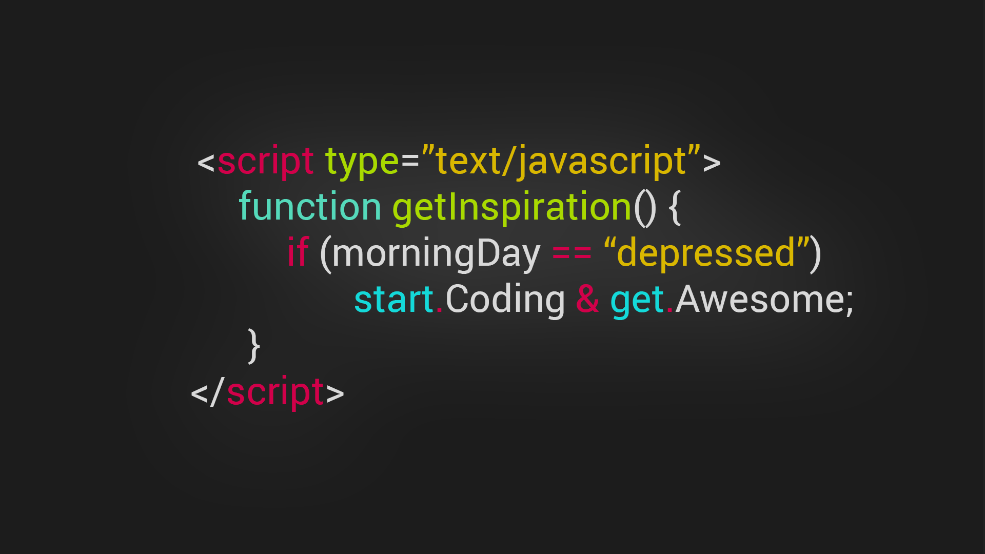 JavaScript Web Development Simple Background Code 1920x1080