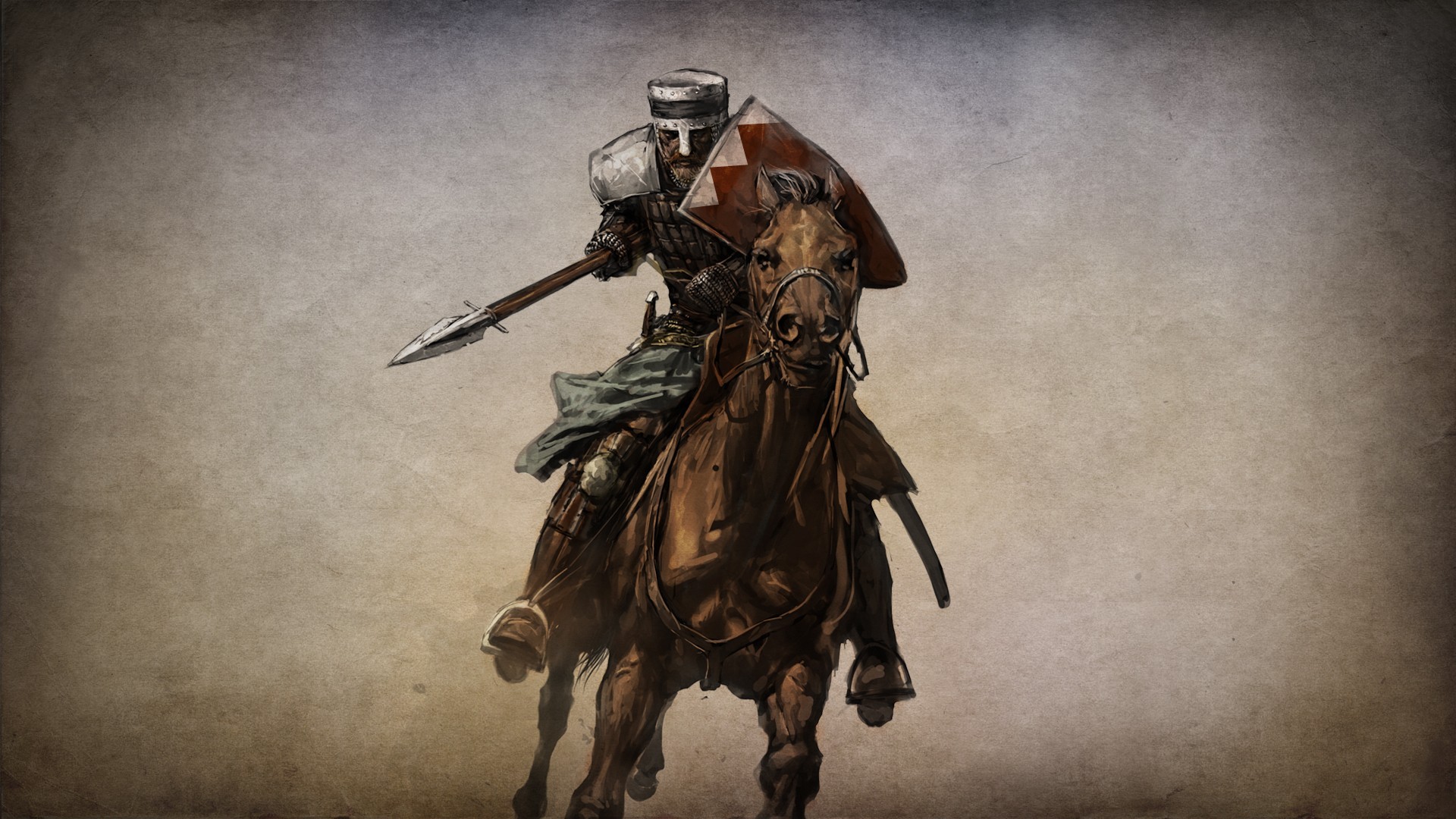 Mount And Blade Cavalry Horse Cartoon Warrior Shield Knight Fantasy Art Warrior 1920x1080