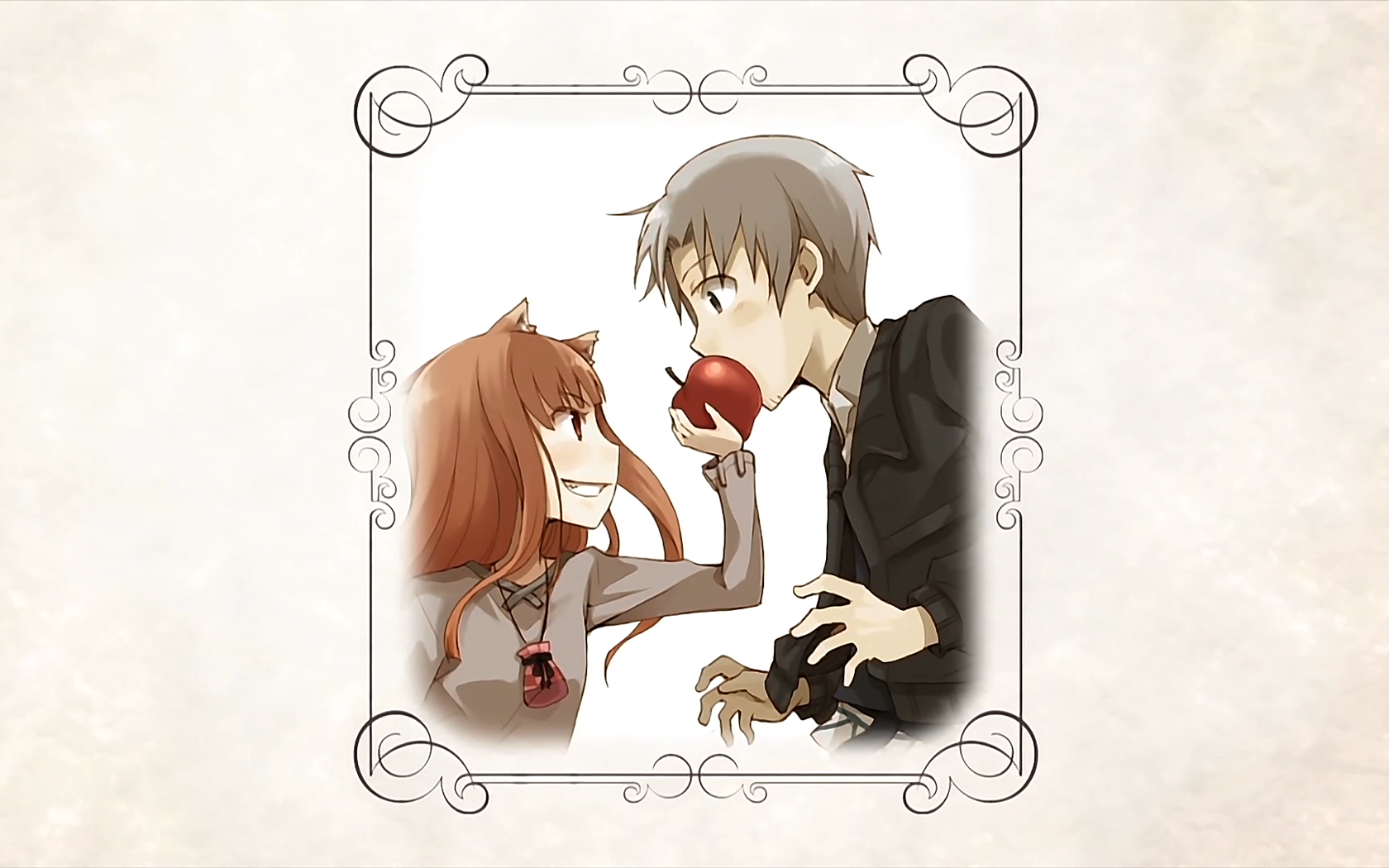 Spice And Wolf Spice And Wolf Holo Spice And Wolf Apples Lawrence Kraft Anime Holo Spice And Wolf La 1680x1050