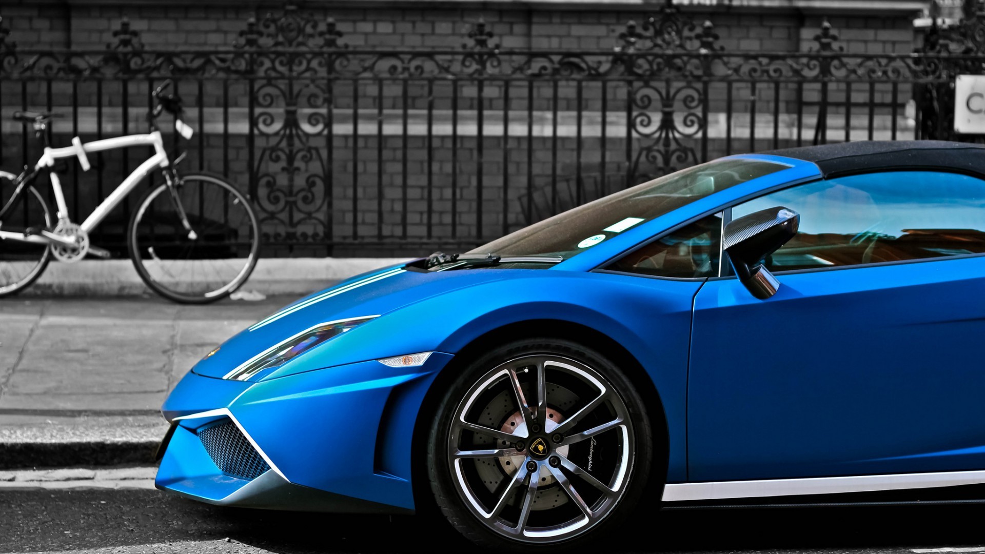 Lamborghini Gallardo Superleggera LP570 Lamborghini Car Selective Coloring 1920x1080