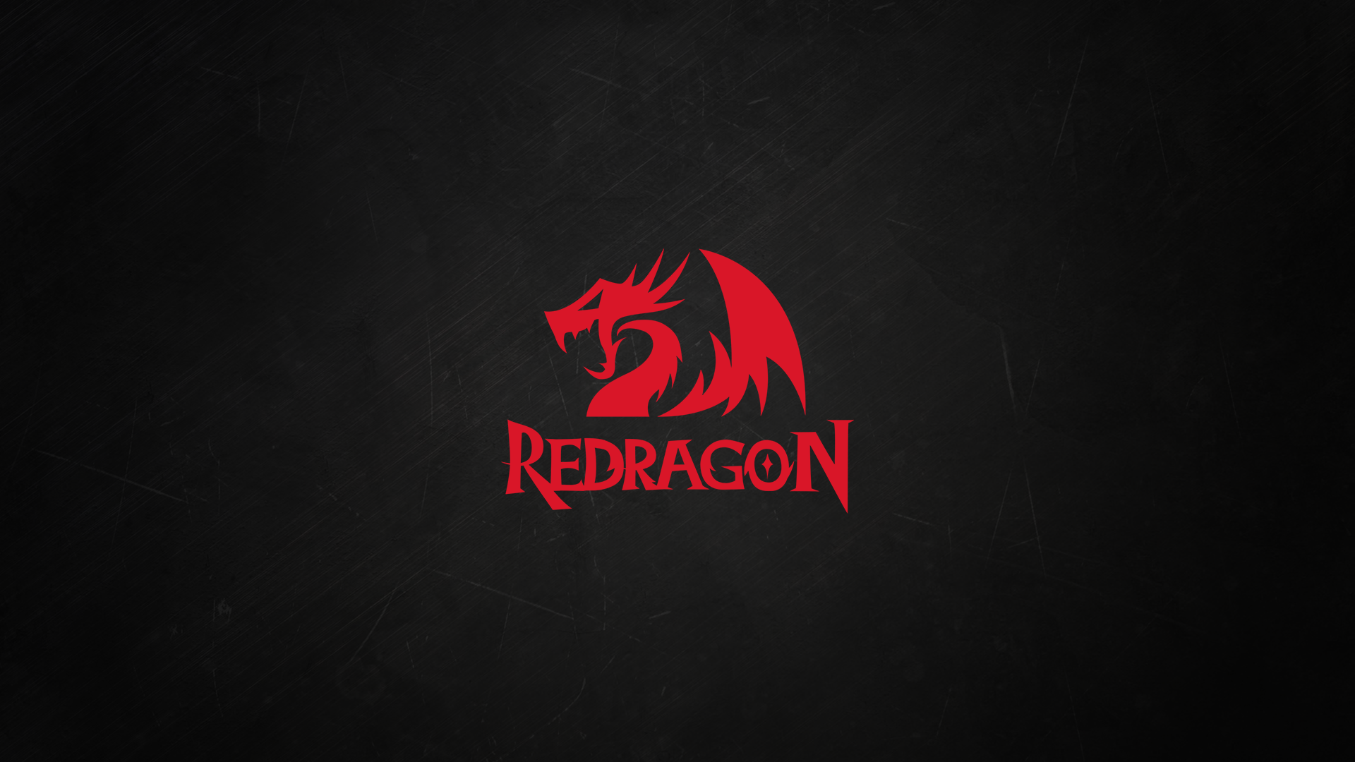Redragon PC Gaming Logo Simple Background 1920x1080