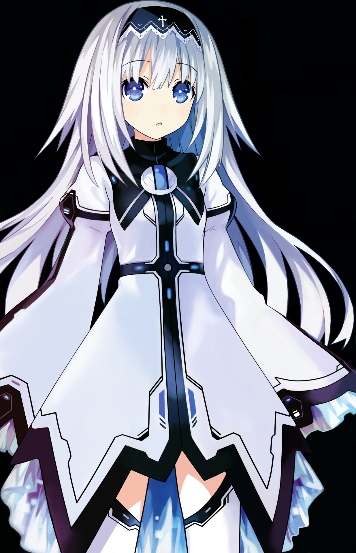 Maria Arusu Date A Live Anime Girls White Hair Blue Eyes 1235x1920