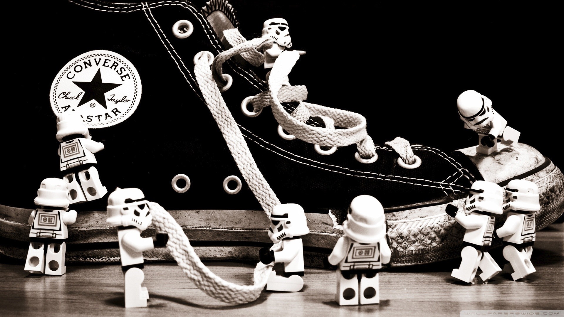Converse Shoes Stormtrooper LEGO Star Wars Star Wars Humor 1920x1080