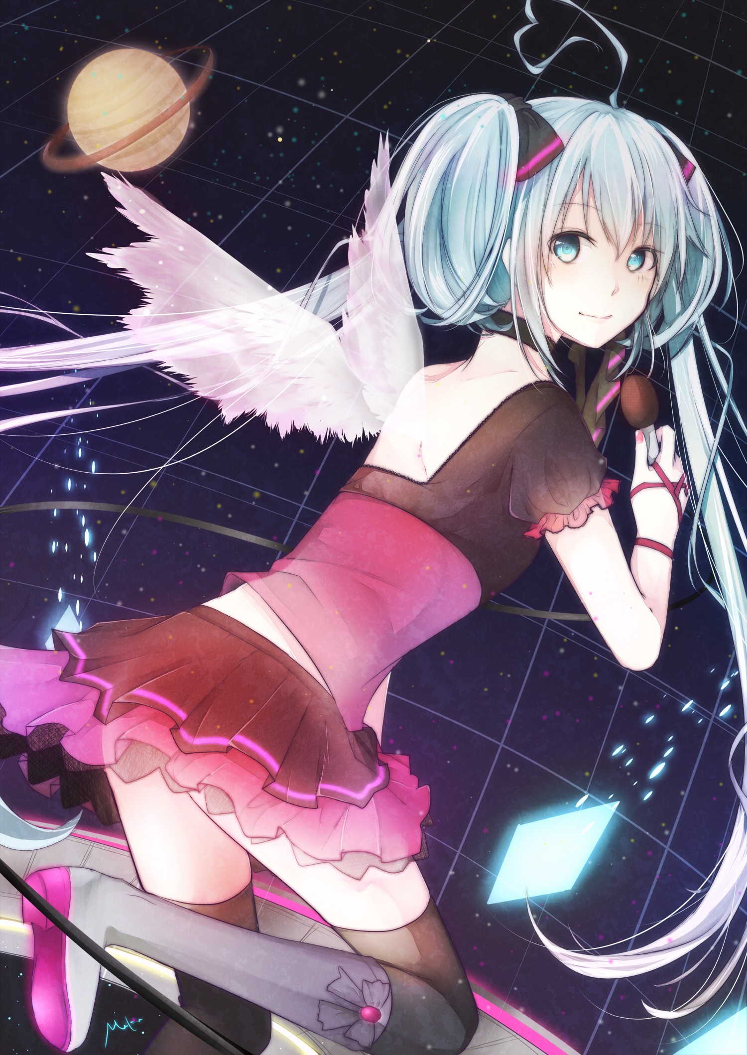 Vocaloid Hatsune Miku Venus Wings Anime Anime Girls 1500x2118