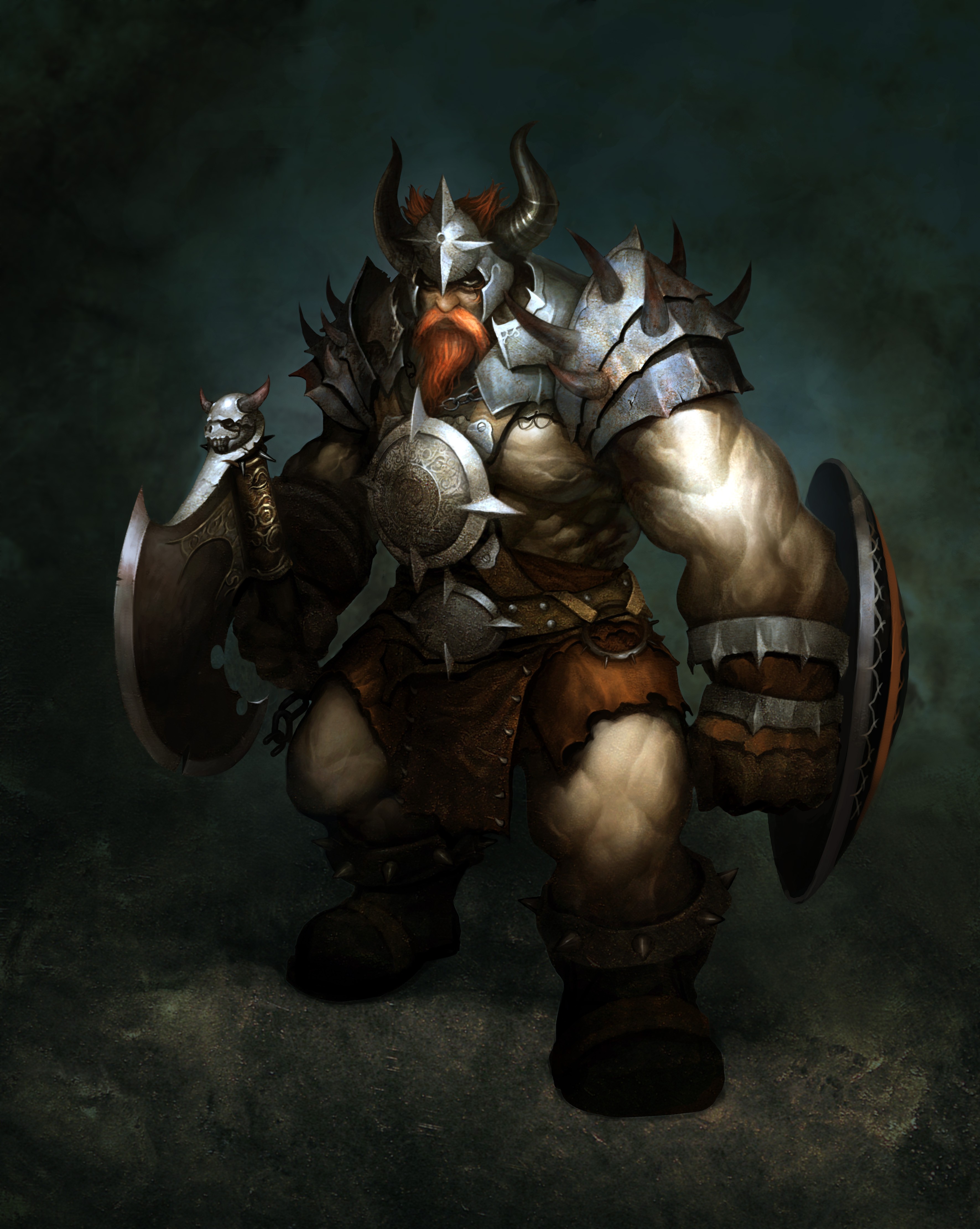 Atlantica Online PC Gaming Dwarfs Warrior Fantasy Art 3543x4441