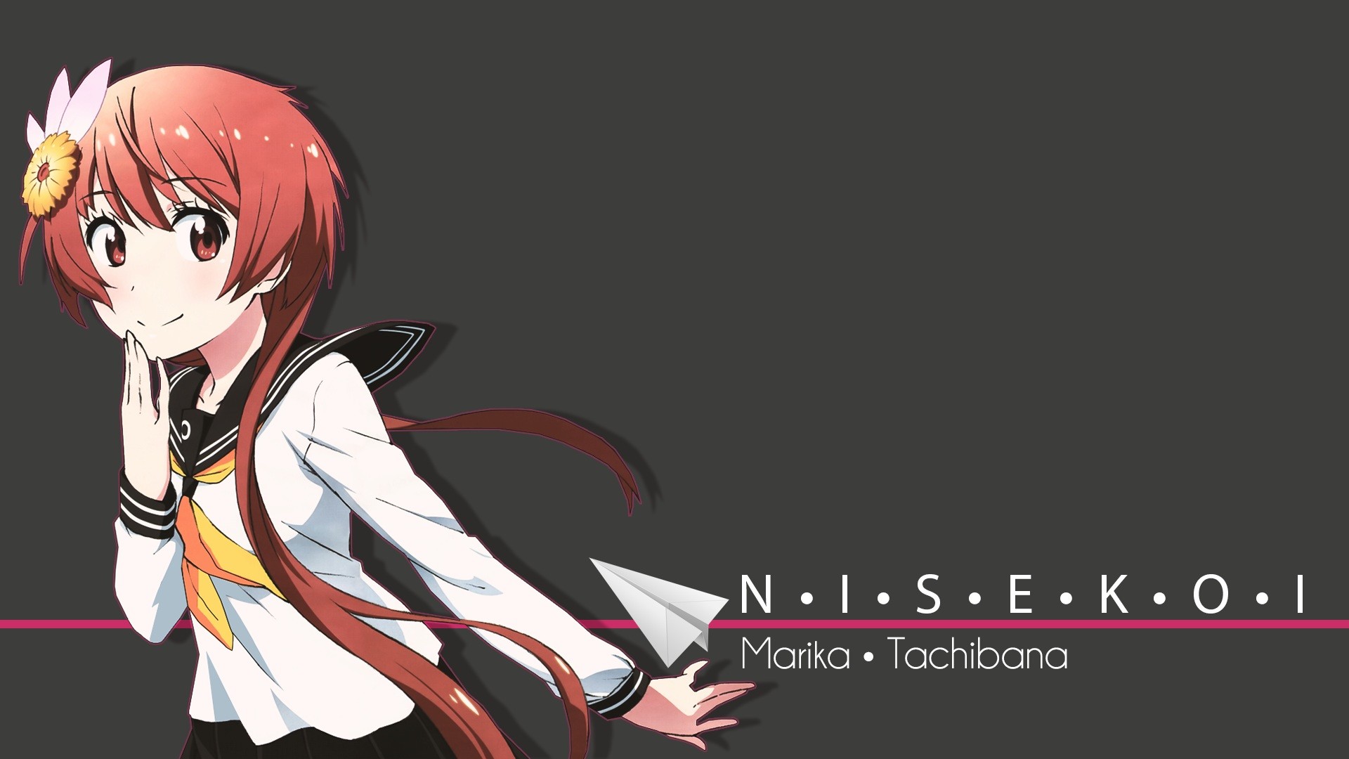 Anime Anime Girls Nisekoi School Uniform Tachibana Marika 1920x1080