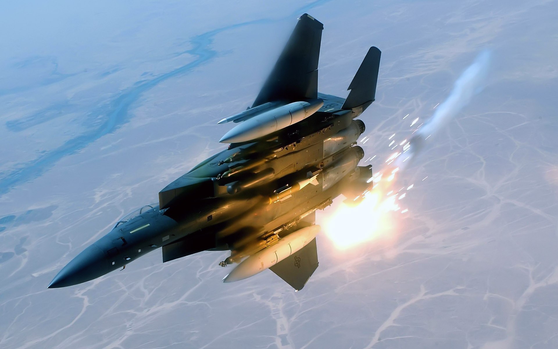 Airplane Warplanes F 15 Strike Eagle 1920x1200