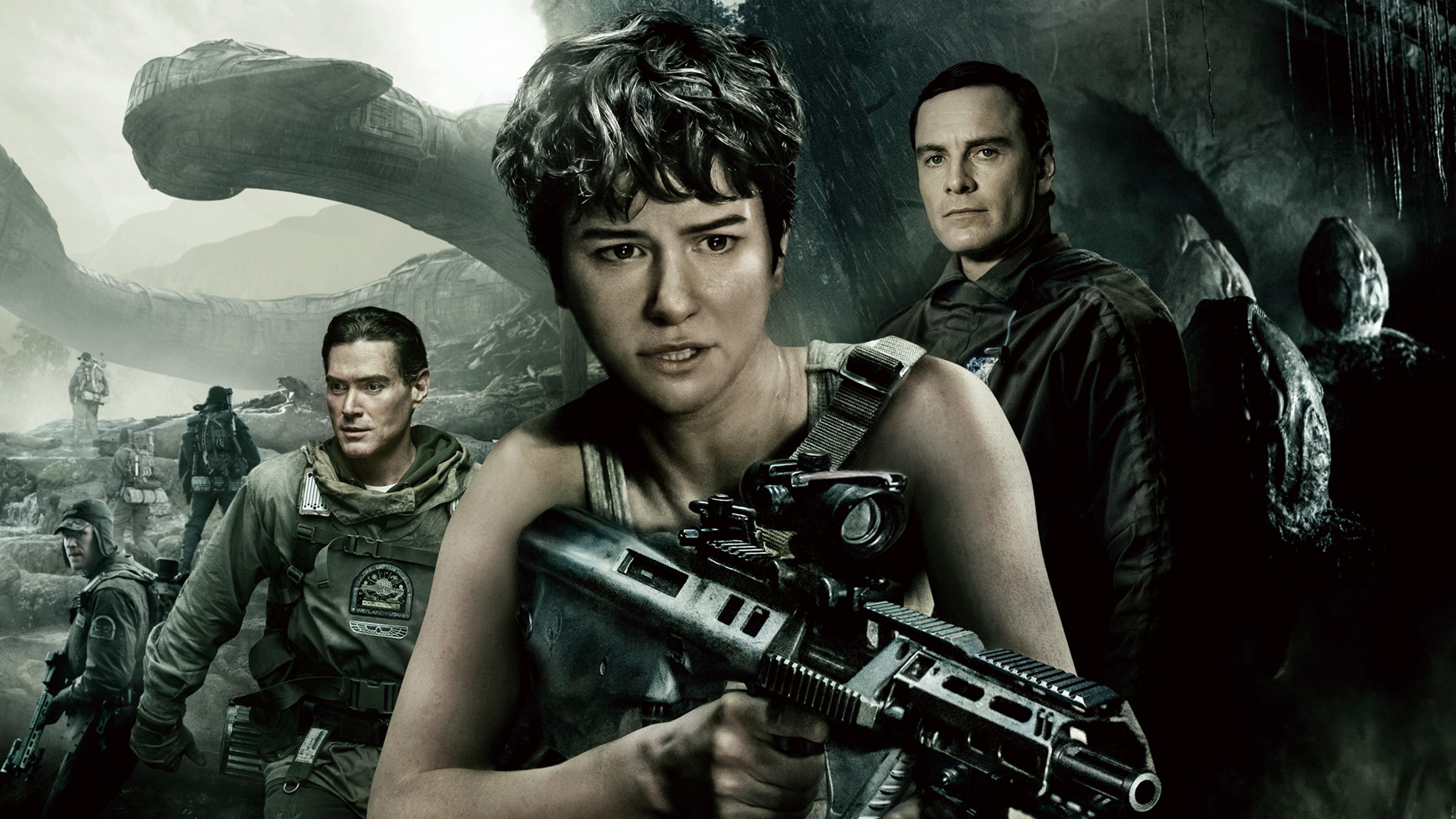 Katherine Waterston Michael Fassbender Alien Covenant 3840x2160