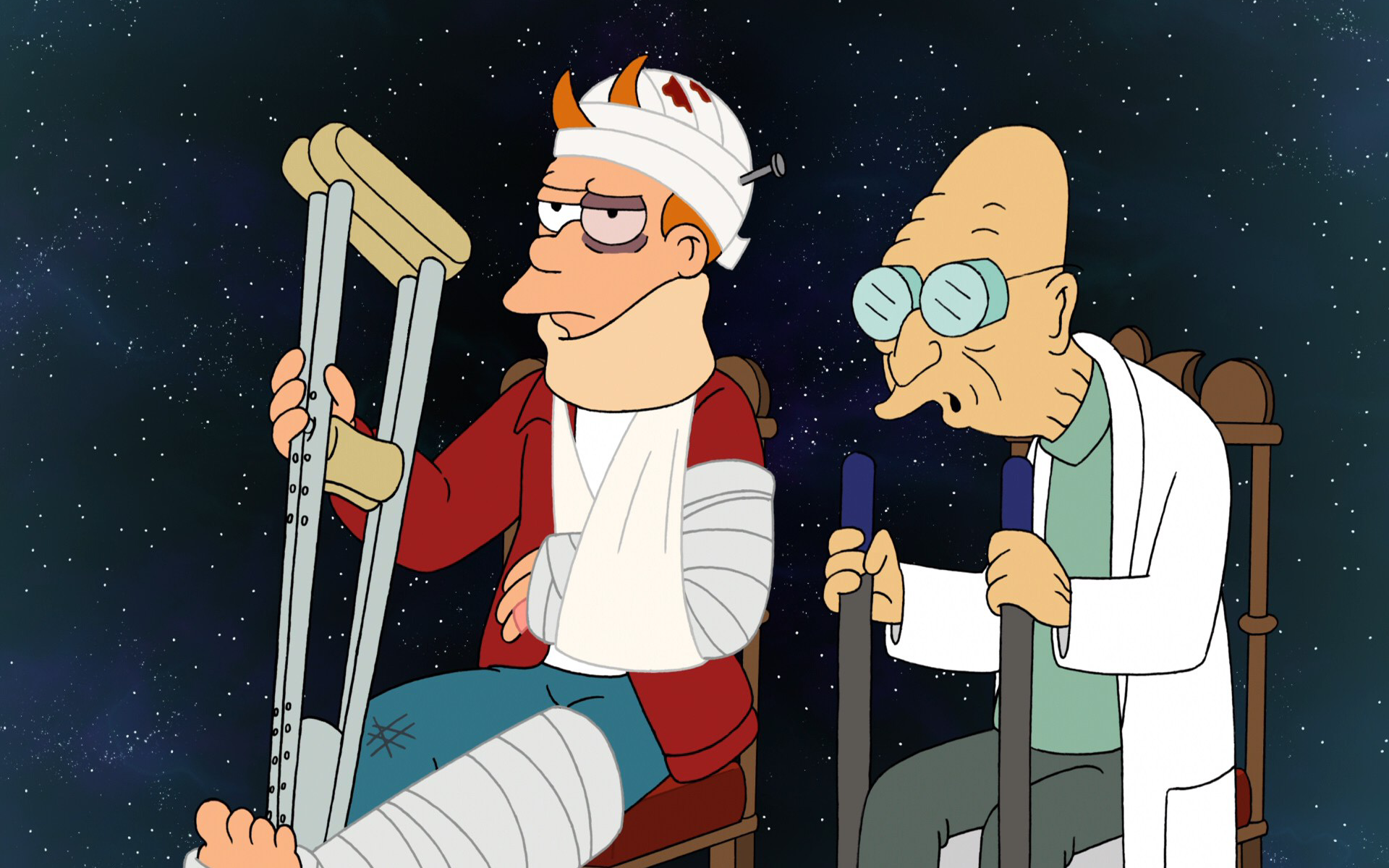 Futurama Fry Futurama Professor Farnsworth 1920x1200