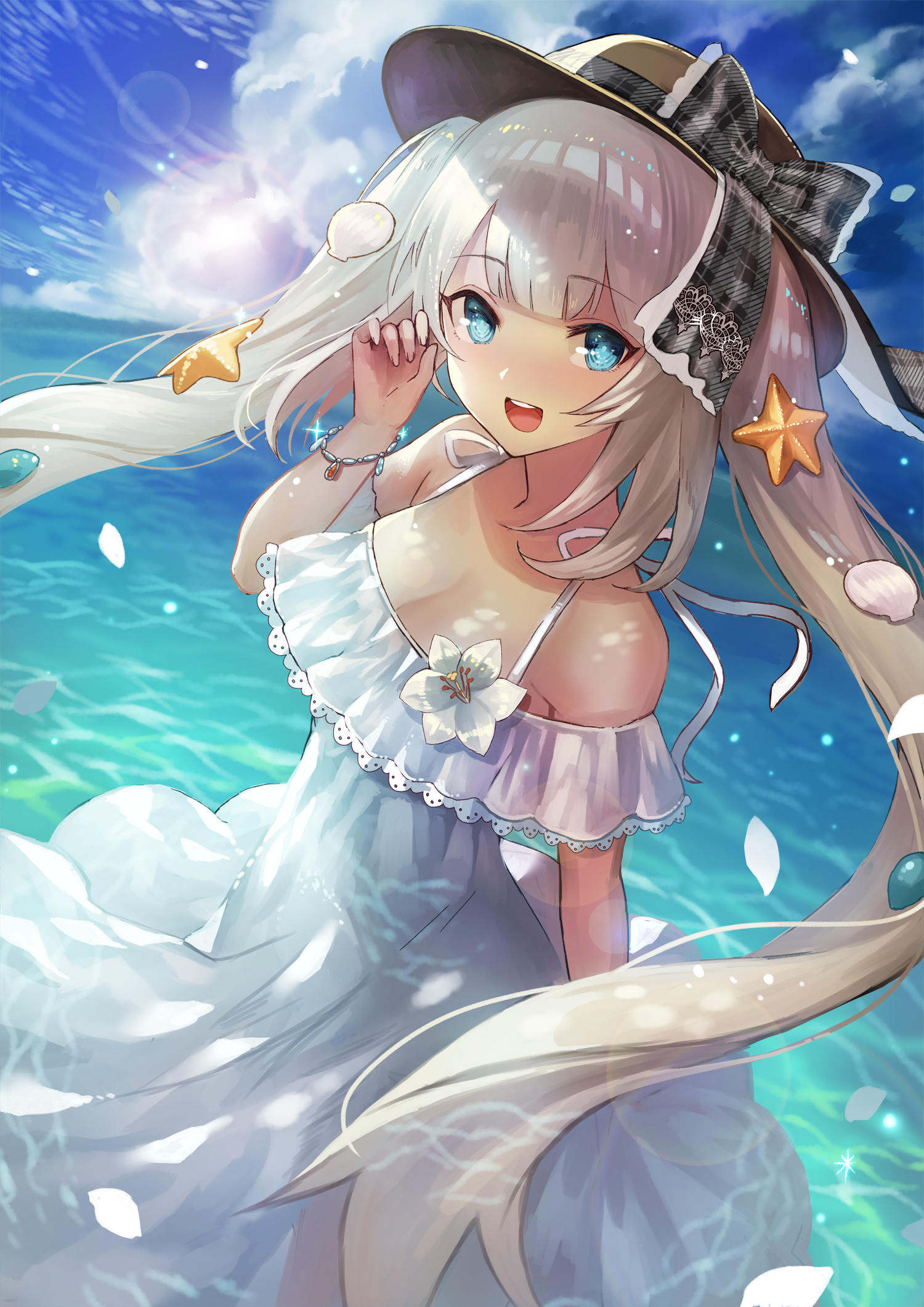 Ocean View Anime Girls Marie Antoinette Fate Grand Order Anime 1500x2122