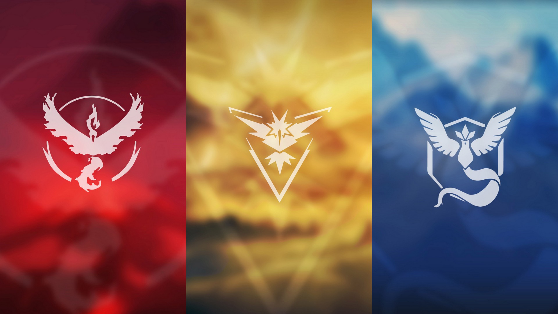 Video Games Pokemon Go Team Instict Team Valor Team Mystic Pokemon 1920x1080