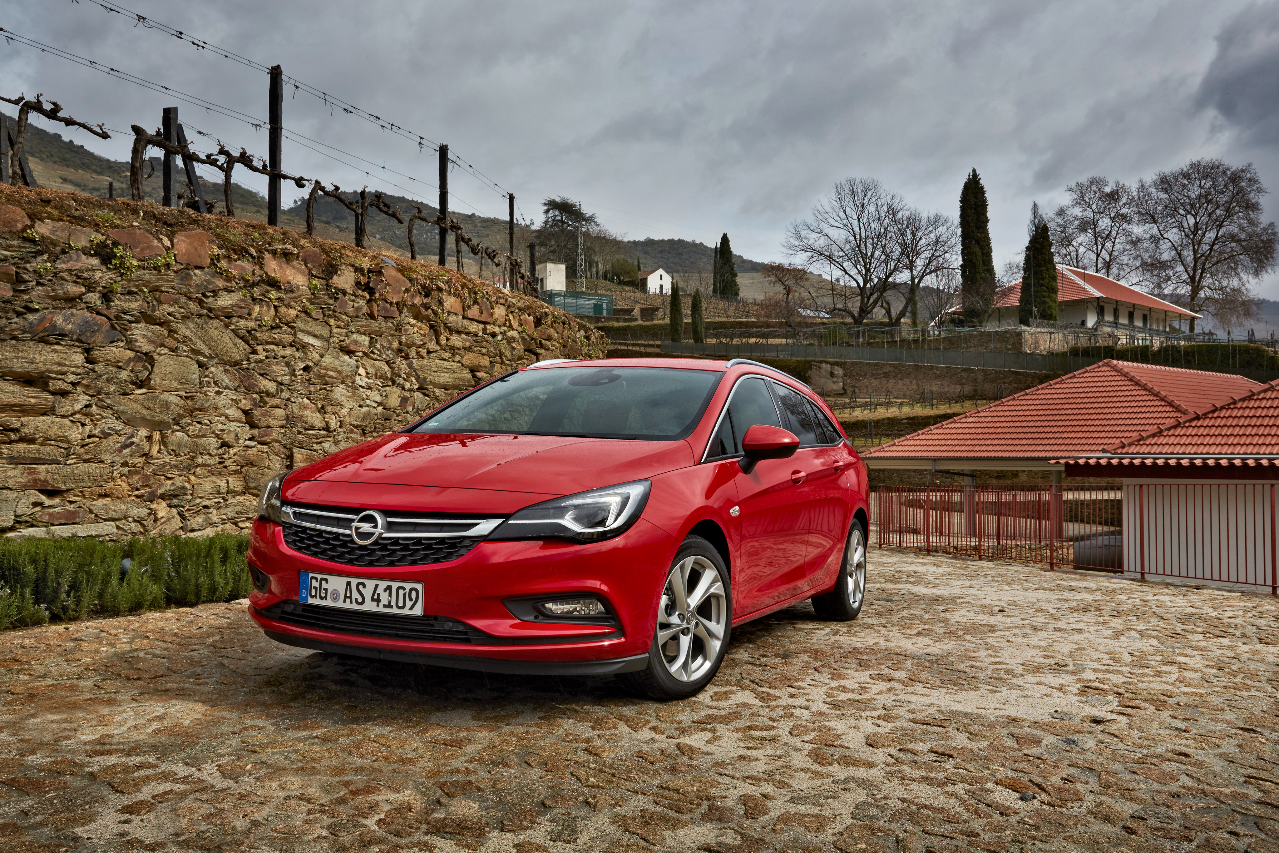 Opel Astra Opel Red Car Car Vehicle Compact Car 4096x2731