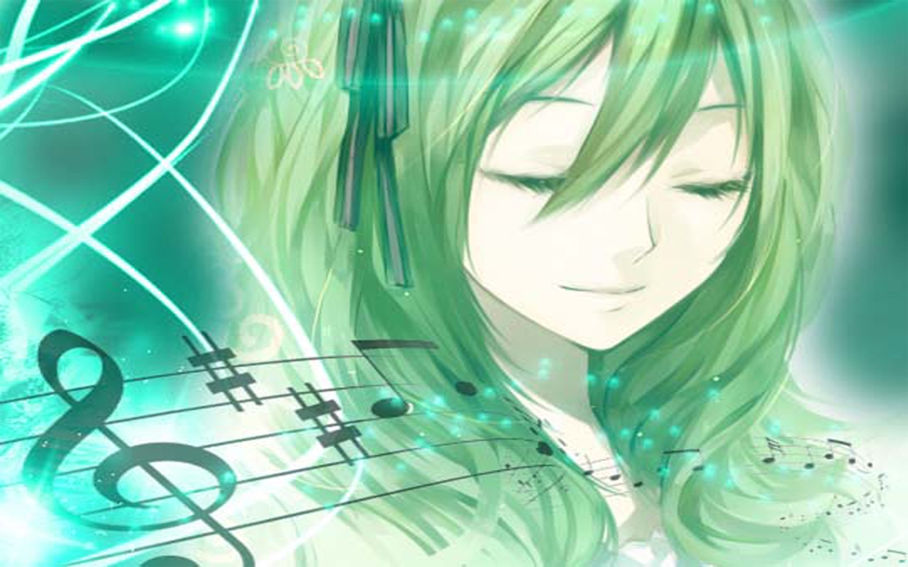 Hatsune Miku Hatsune Miku Append Closed Eyes Anime Girls Anime 1280x800