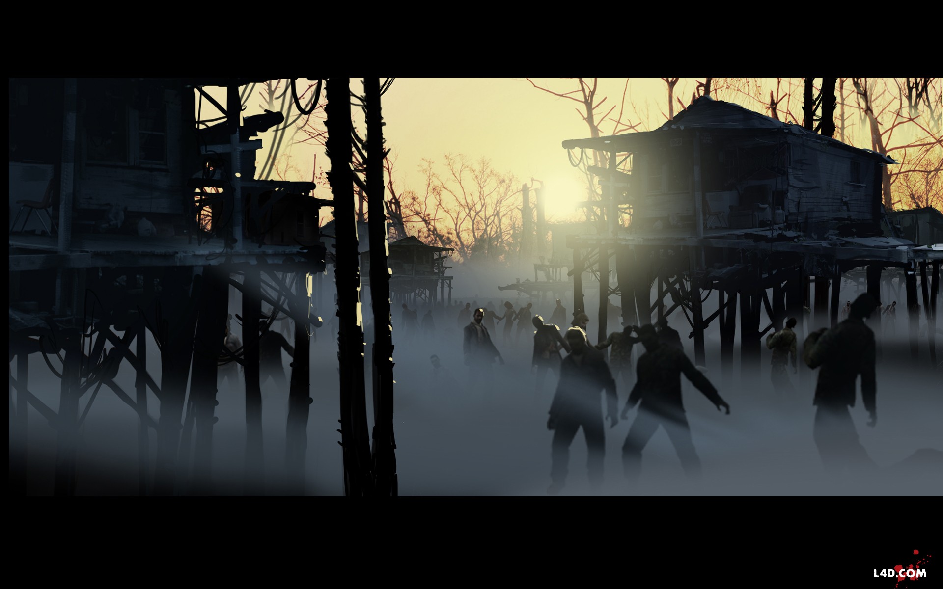 Video Games Left 4 Dead 2 Zombies Mist 1920x1200