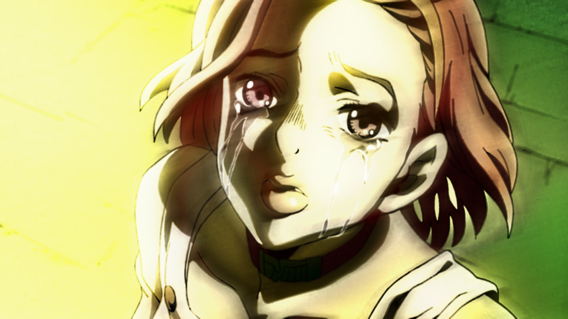 Reimi Sugimoto Girl Crying Tears Jojos Bizarre Adventure Jojos Bizarre Adventure Diamond Is Unbreaka 1920x1080