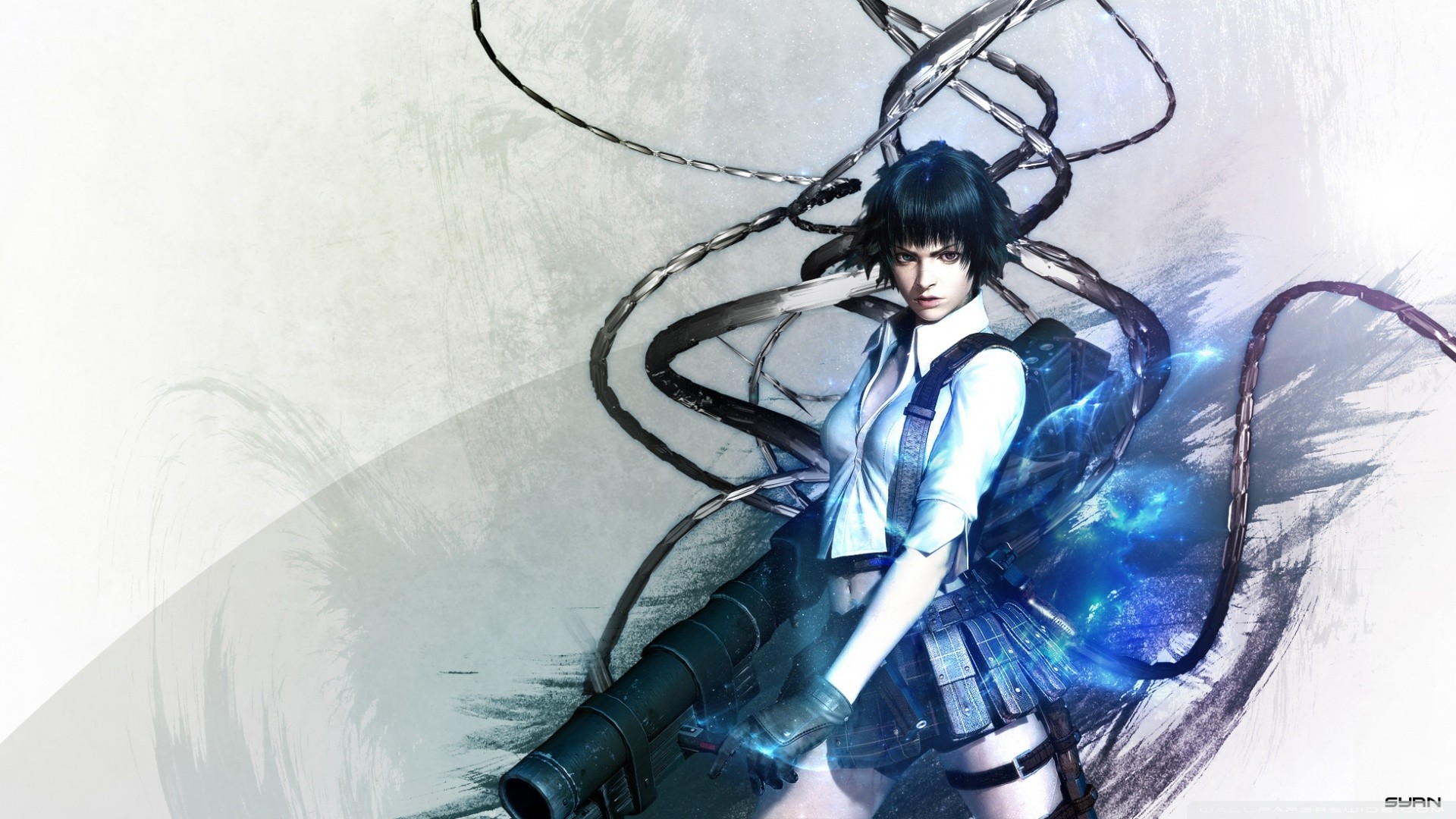 Devil May Cry Lady Devil May Cry Video Games Video Game Girls Digital Art 1920x1080