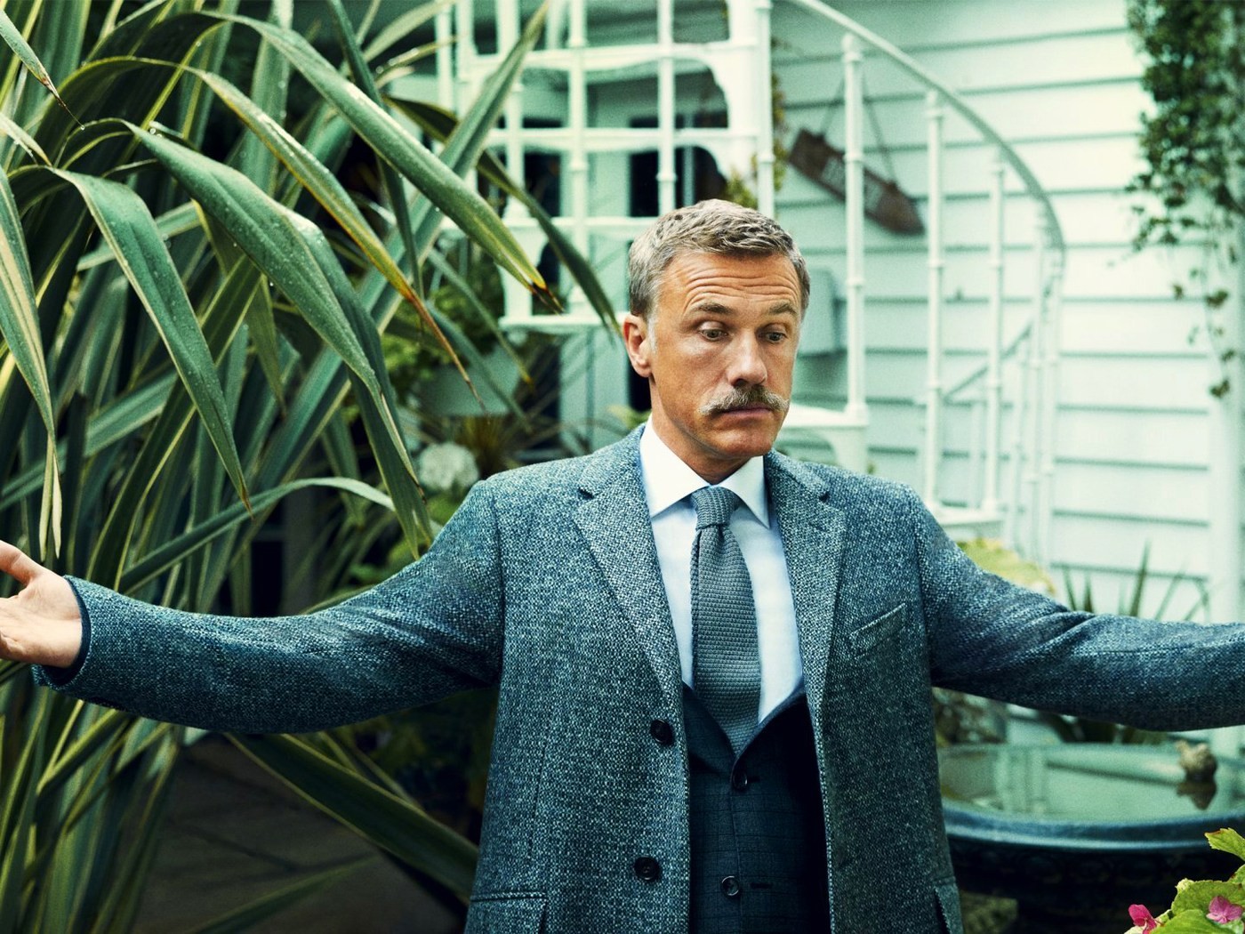 Christoph Waltz Men Actor Tie Beards 1400x1050