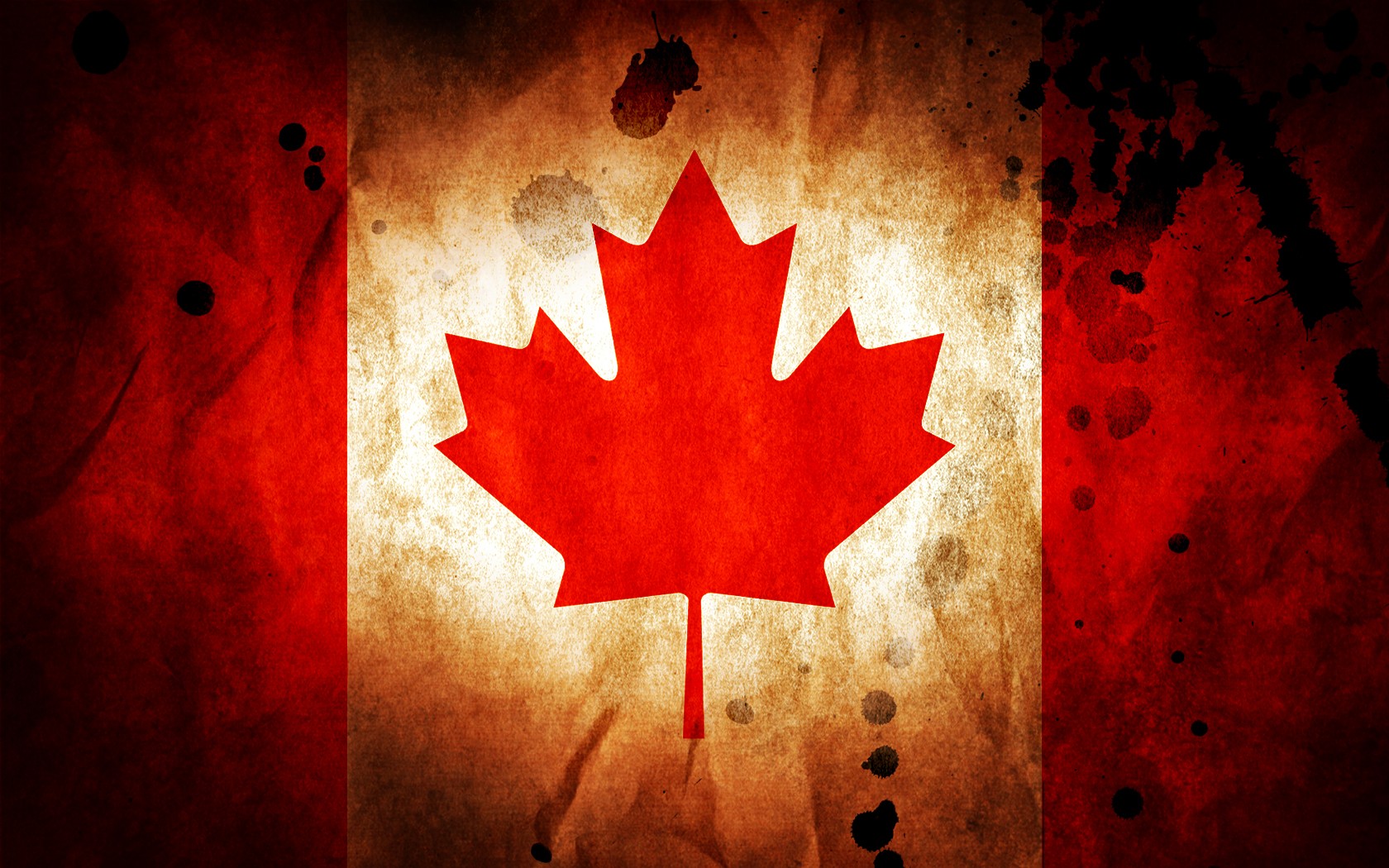 Canada Canadian Flag Red Flag 1680x1050