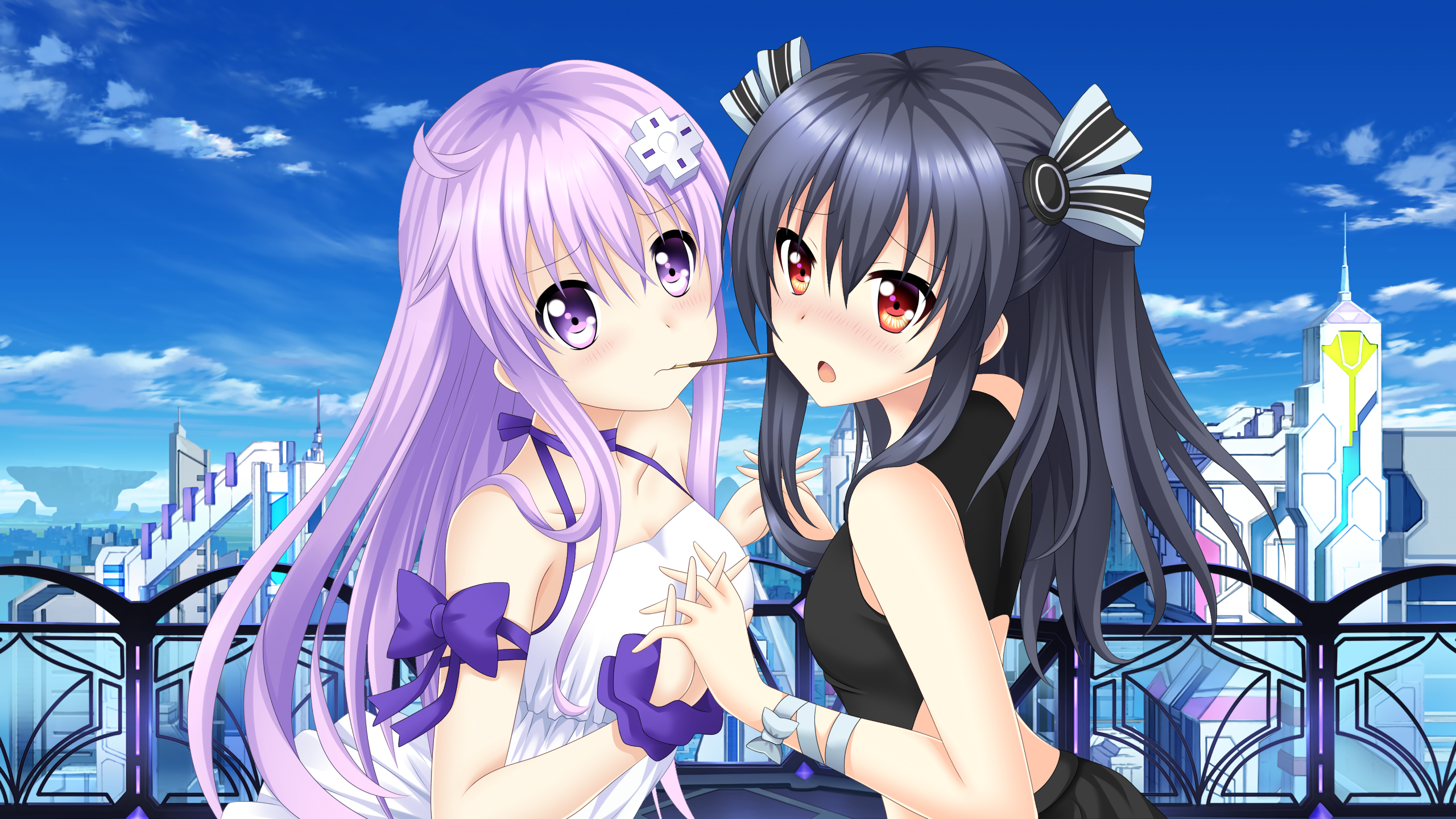 Just a Nepgear and Tiara wallpaper I made : r/gamindustri