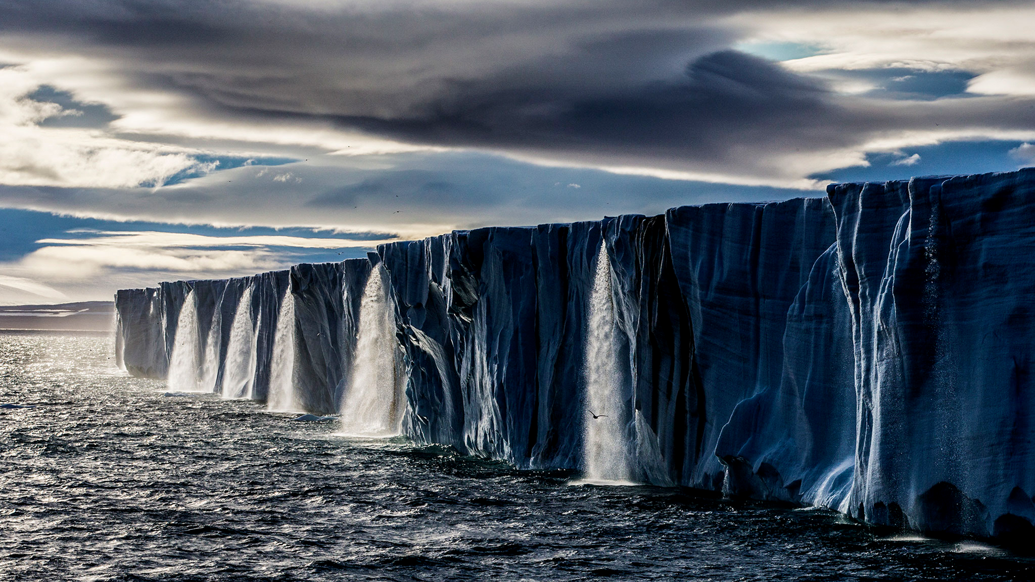 Iceberg Sea Global Warming Landscape 2048x1152