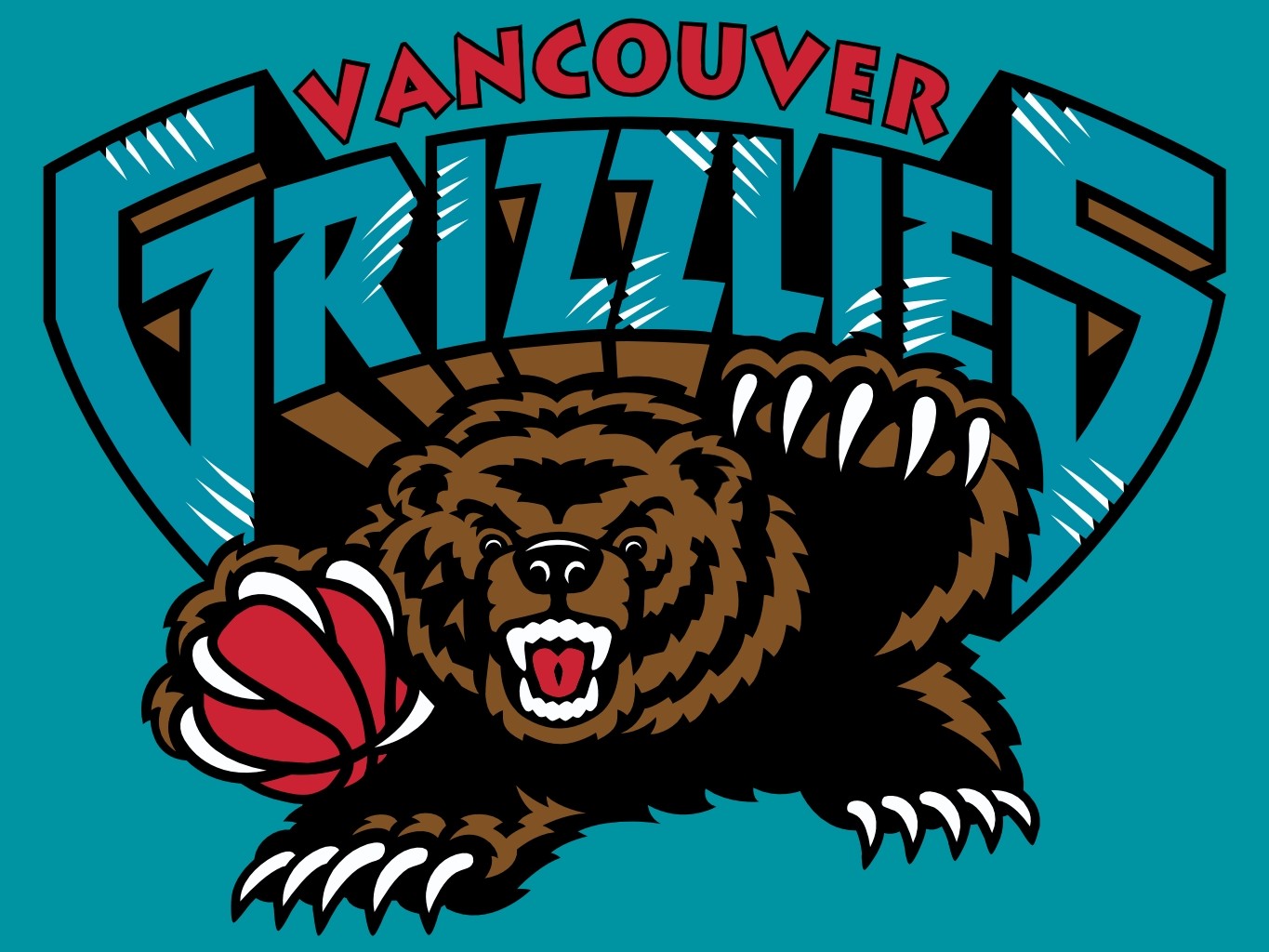 NBA Basketball Vancouver Sports Grizzly Bear 1365x1024