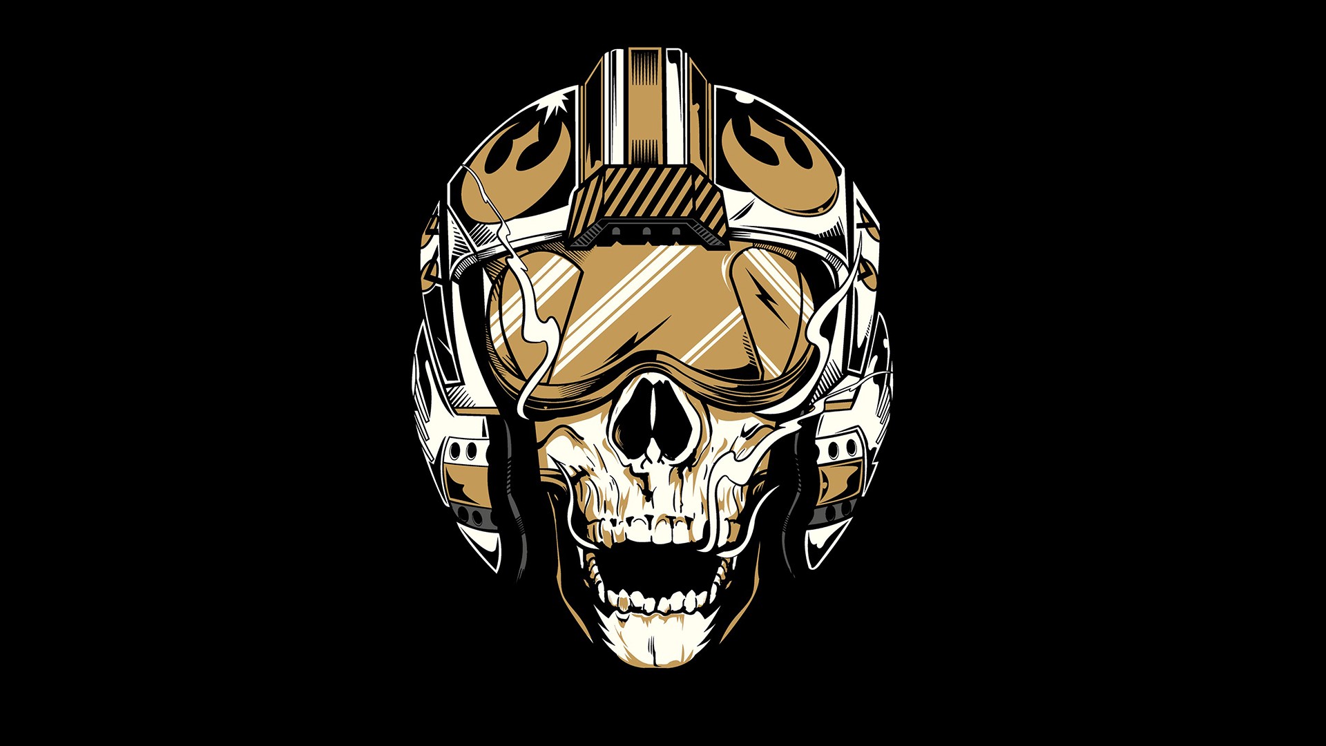 Rebel Star Wars Star Wars Helmet Skull 1920x1080