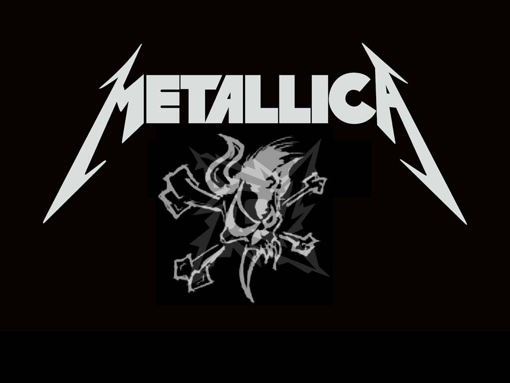 Skull Metallica Minimalism Music Big 4 Band Logo 1024x768