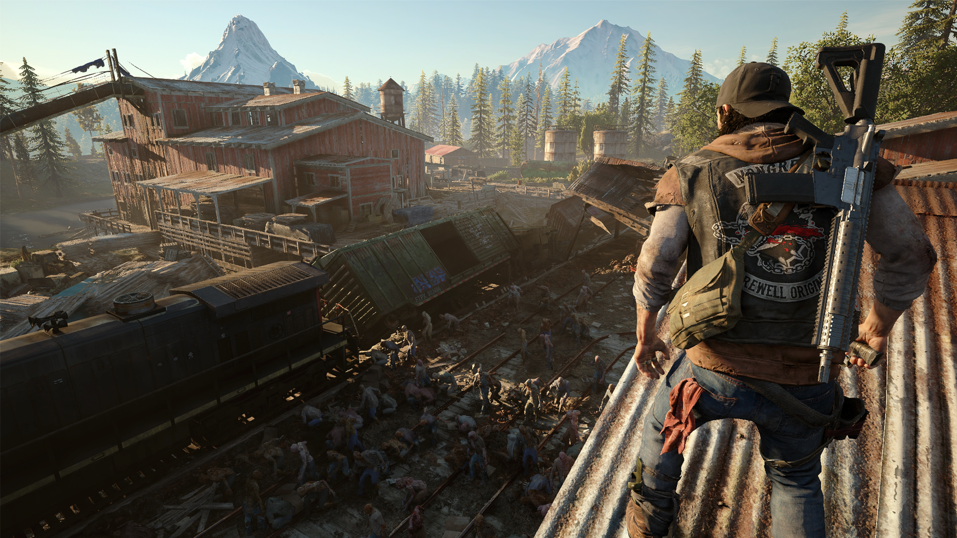 Video Games Days Gone Sony Playstation Game Art Train Daylight Building Hat 1920x1080