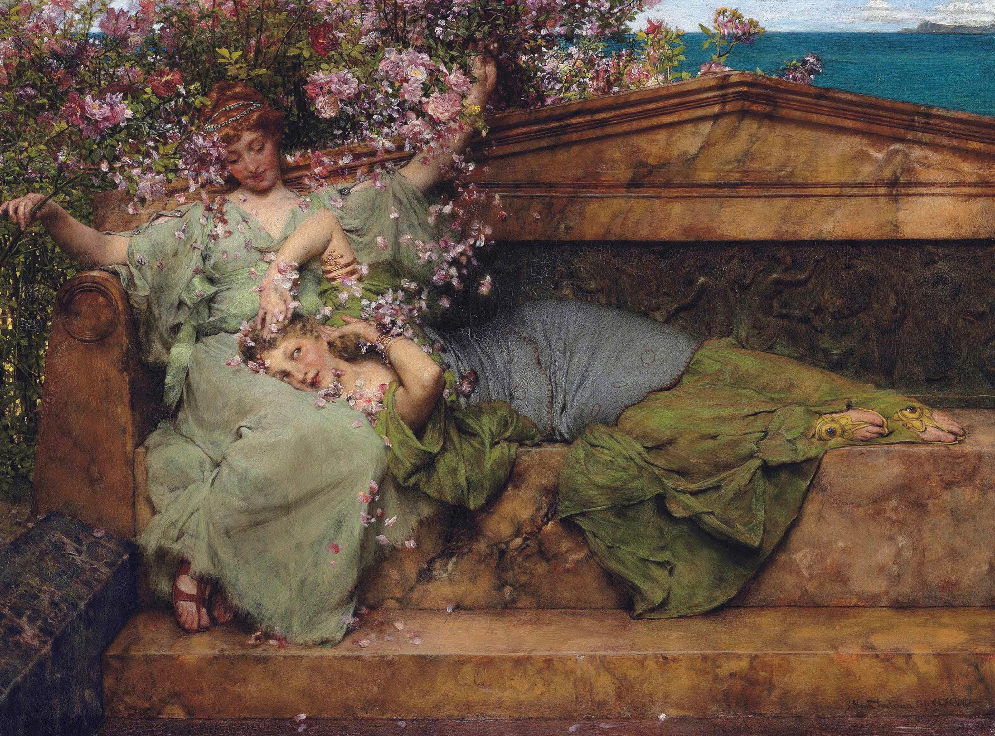 Classic Art Lawrence Alma Tadema Painting Women Artwork 3200x2366