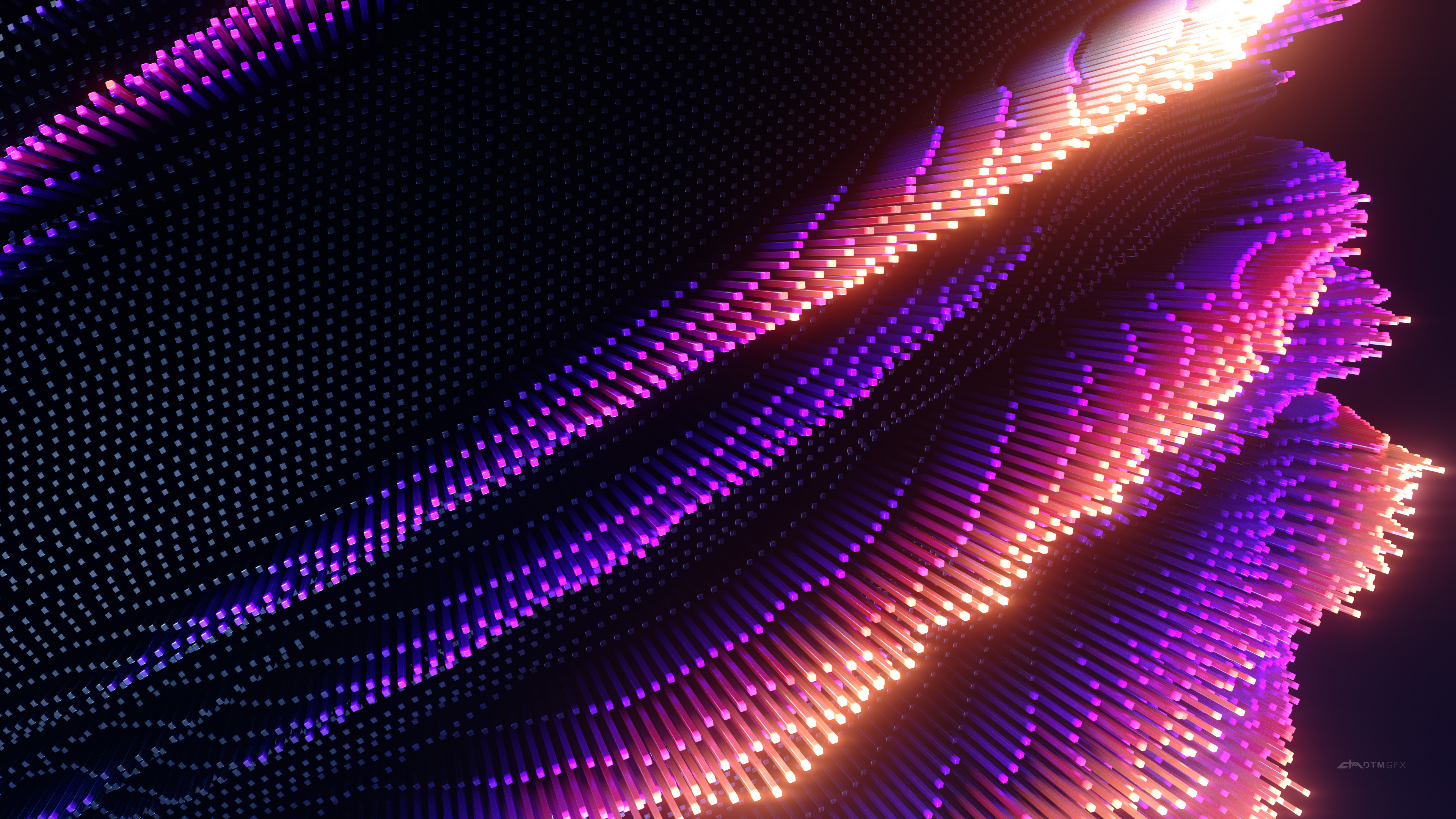 Abstract 3D Abstract Colorful Digital Art Texture Dante Metaphor 3840x2160