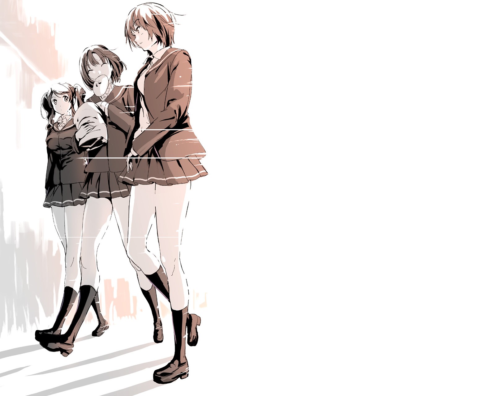 Amagami SS Anime Girls Tachibana Miya Nanasaki Ai Nakata Sae 1600x1280
