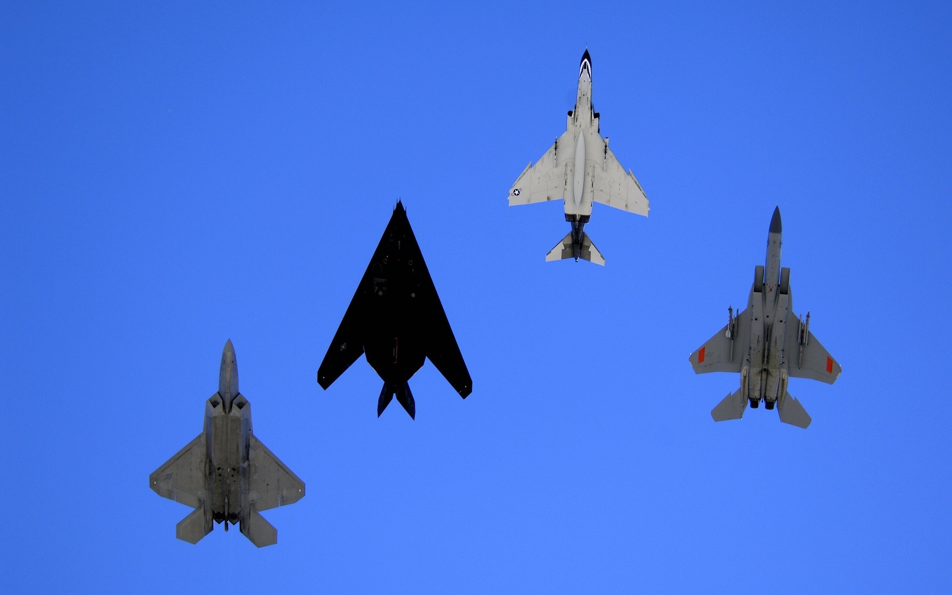 Lockheed Martin F 22 Raptor F 117 Nighthawk McDonnell Douglas F 15 Eagle McDonnell Douglas F 4 Phant 1920x1200