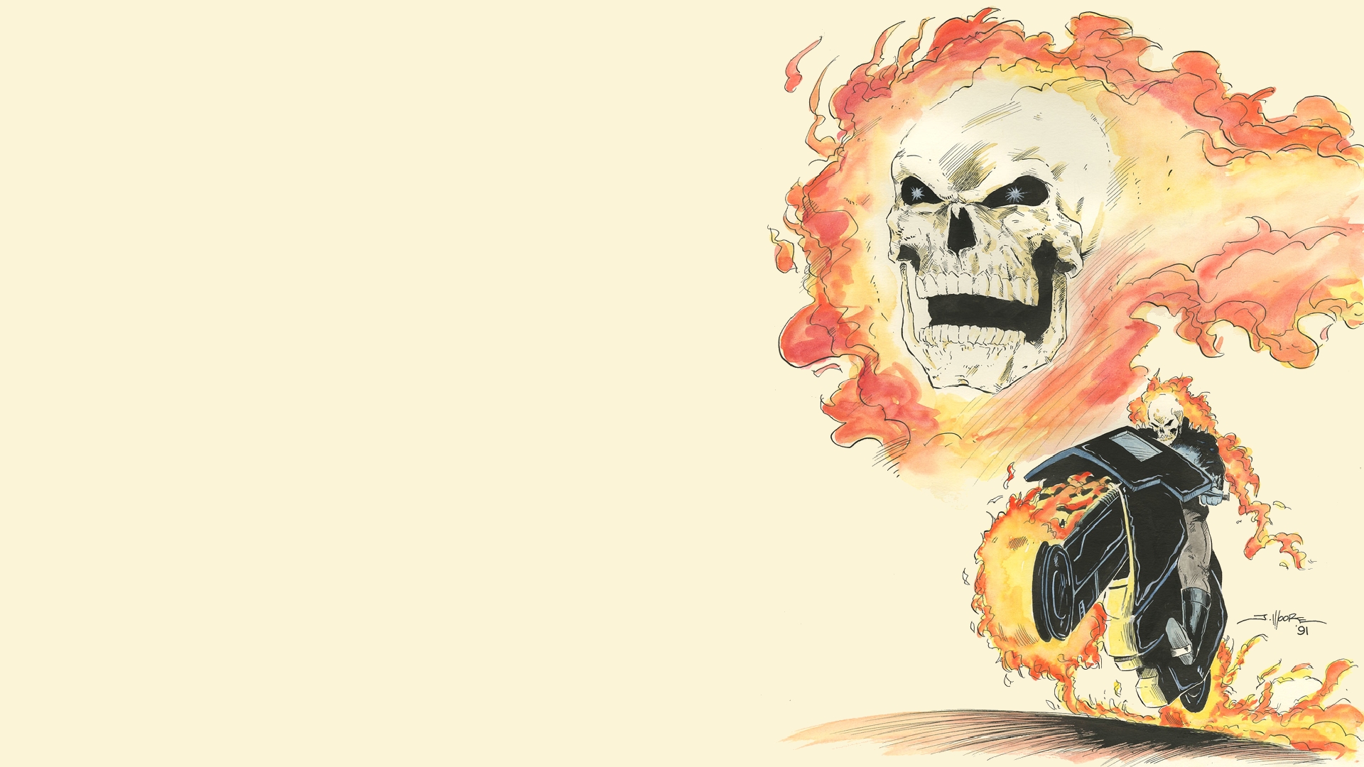 Ghost Rider Johnny Blaze 1920x1080