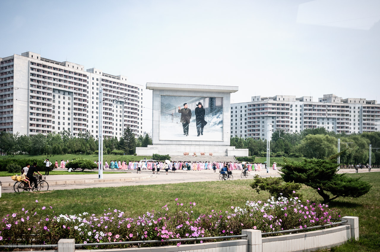 North Korea Pyongyang Apartments Nature 1280x850