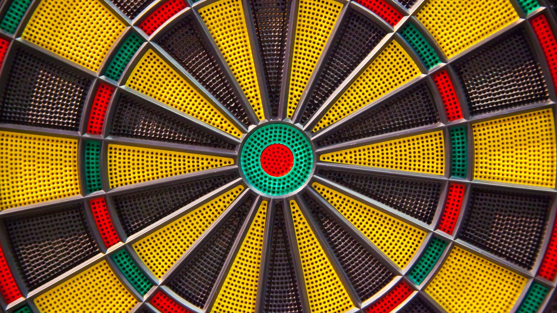 Sports Darts Circle Symmetry Colorful 1920x1080