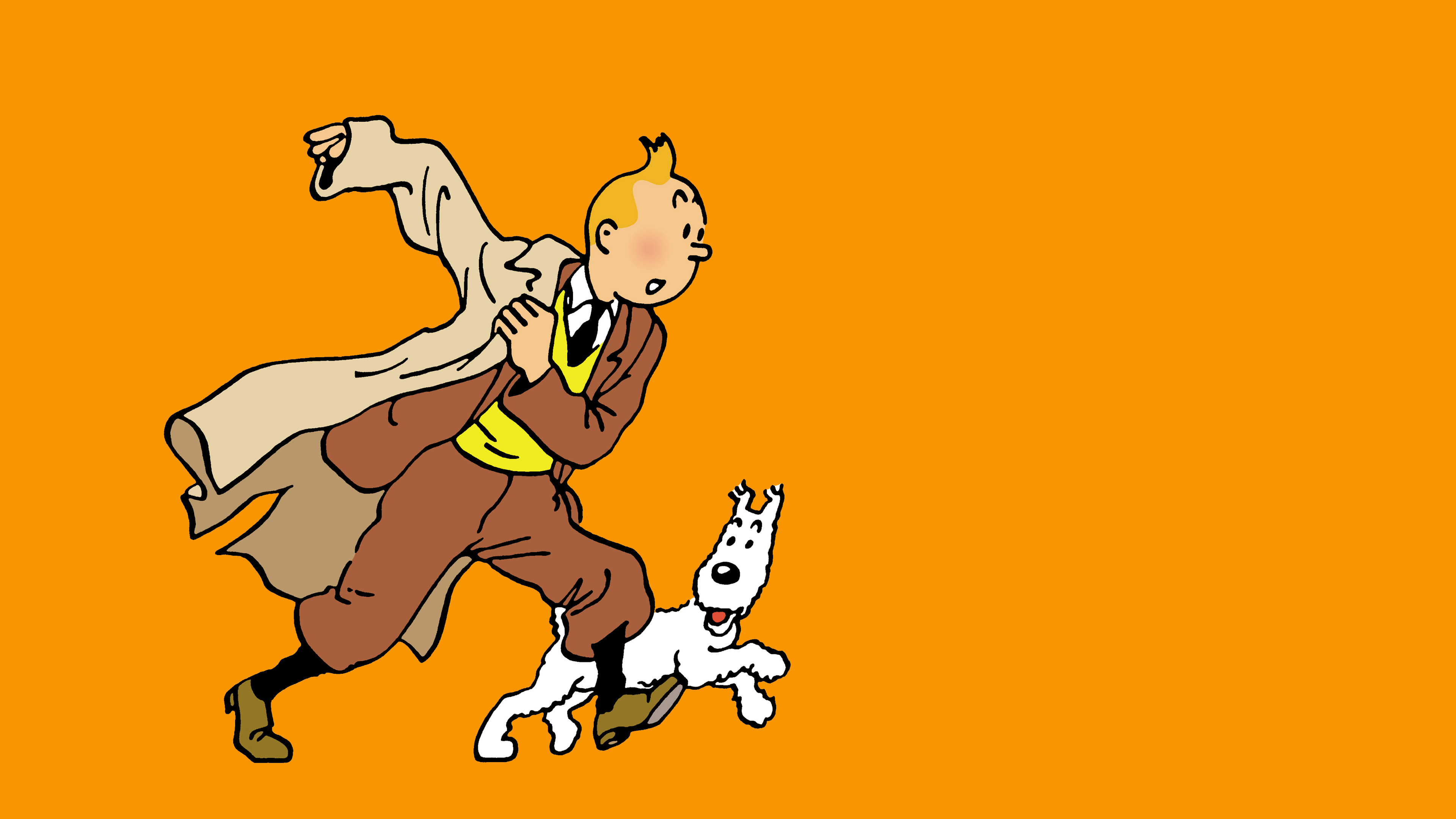 Tintin Herge Comics Drawing 3840x2160