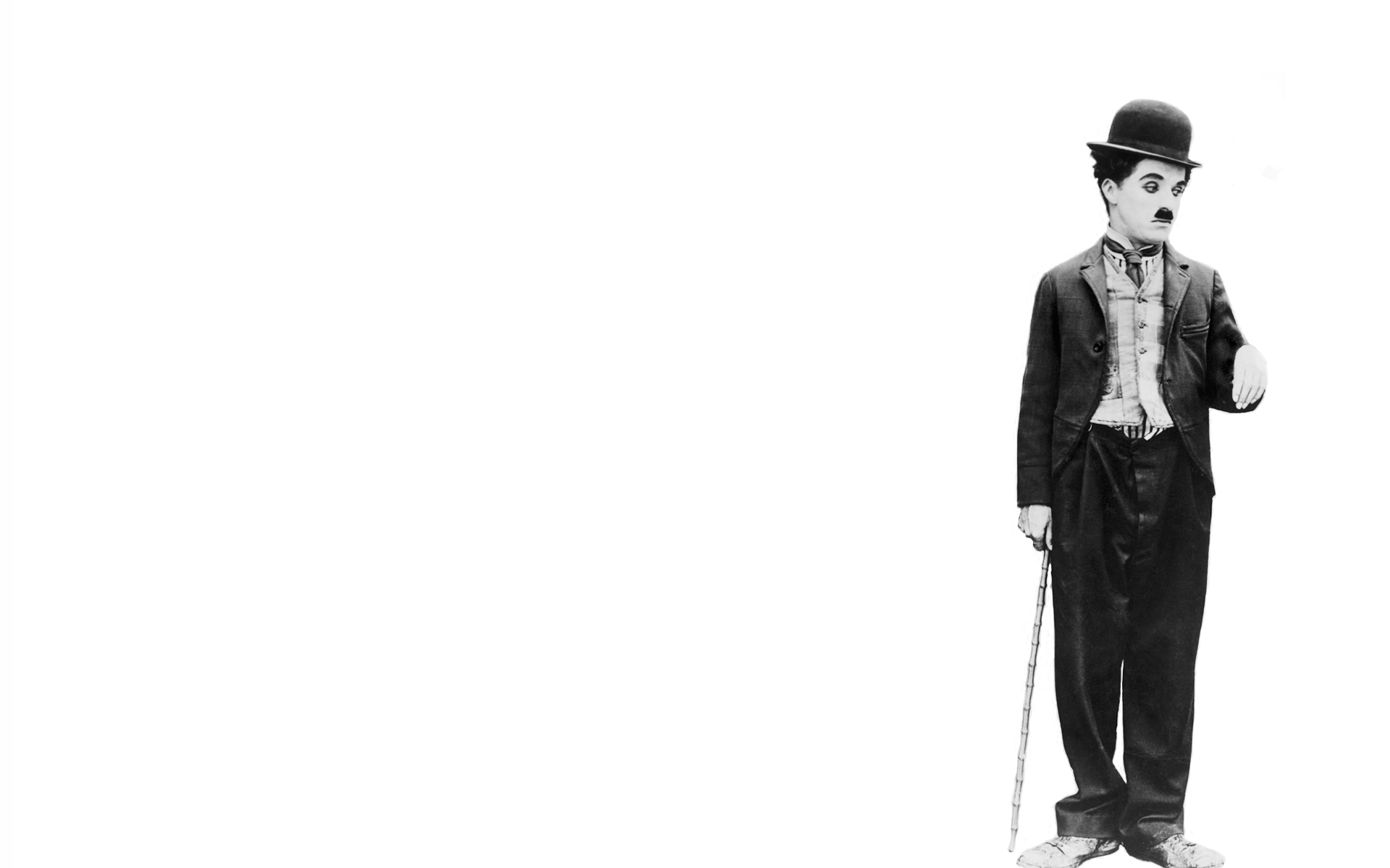 Charlie Chaplin The Tramp Movies Men Celebrity Simple Background 1920x1200