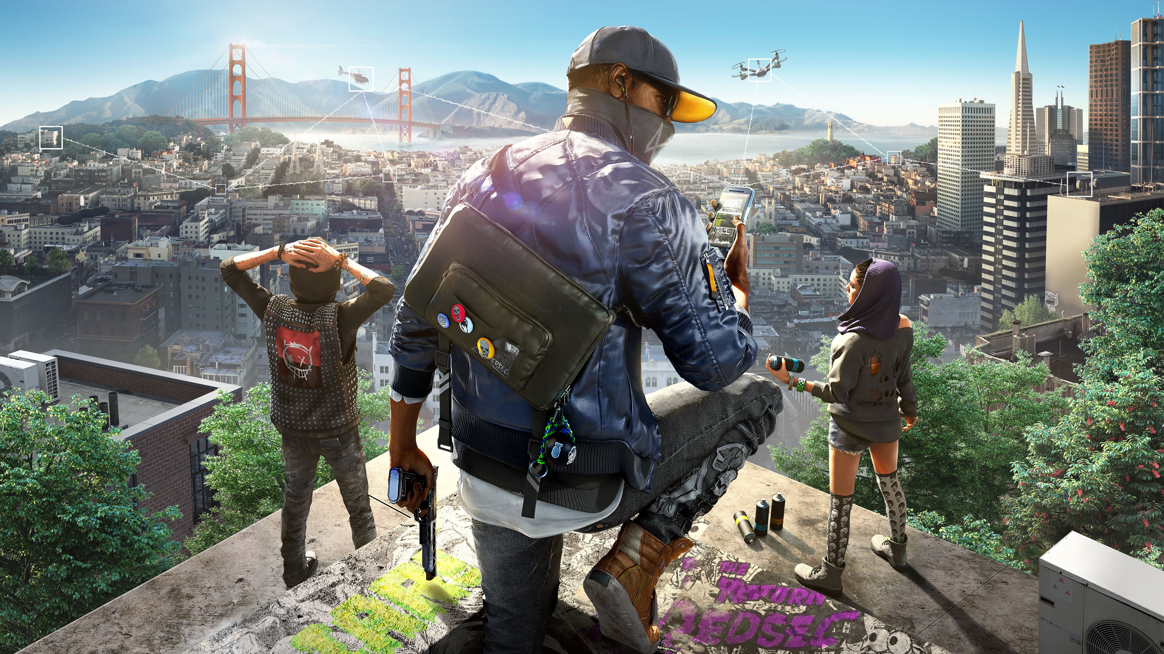 Watch Dogs 2 DEDSEC Video Game Art Video Games 3840x2160