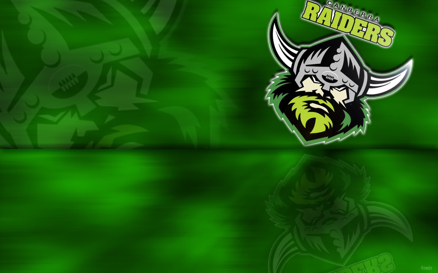 Green NRL Rugby League Canberra Raiders 1440x900
