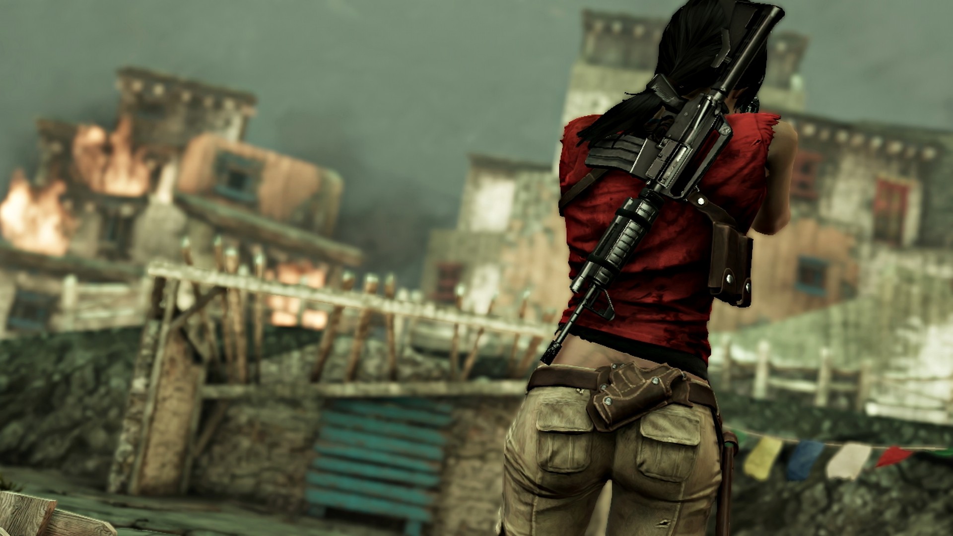 Uncharted Video Games Girls With Guns Uncharted 2 Among Thieves Chloe Frazer Naughty Dog 1920x1080
