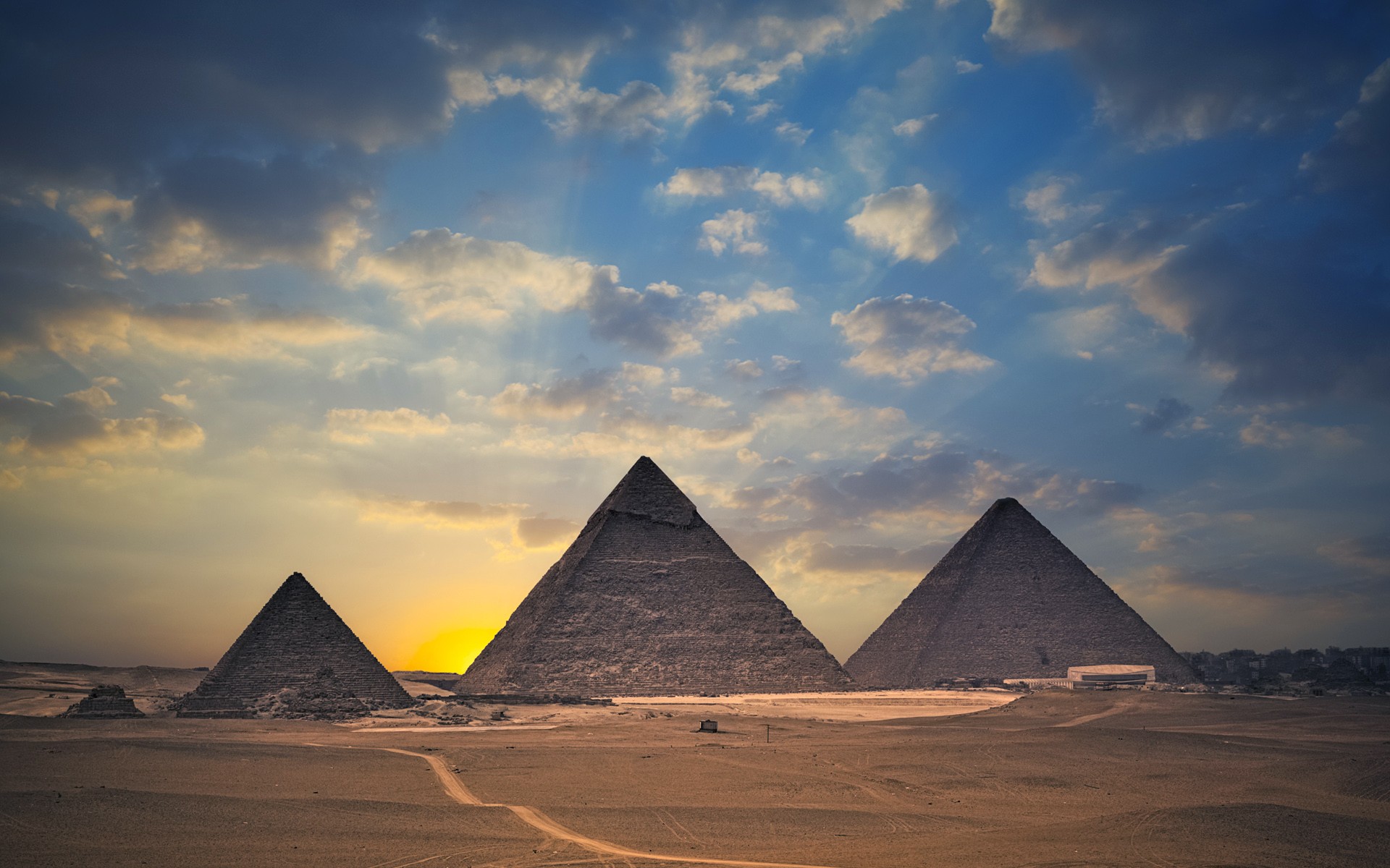 Egypt Pyramids Of Giza Tourism Sand Landscape 1920x1200